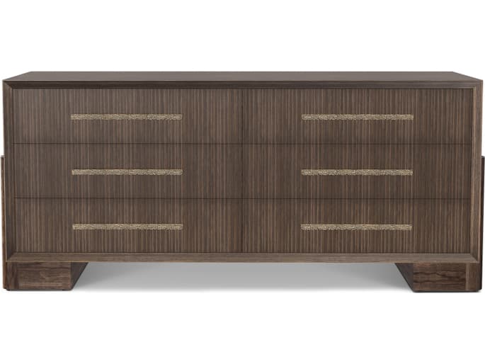 Theodore Alexander Urbane 6-Drawers Gray Double Dresser