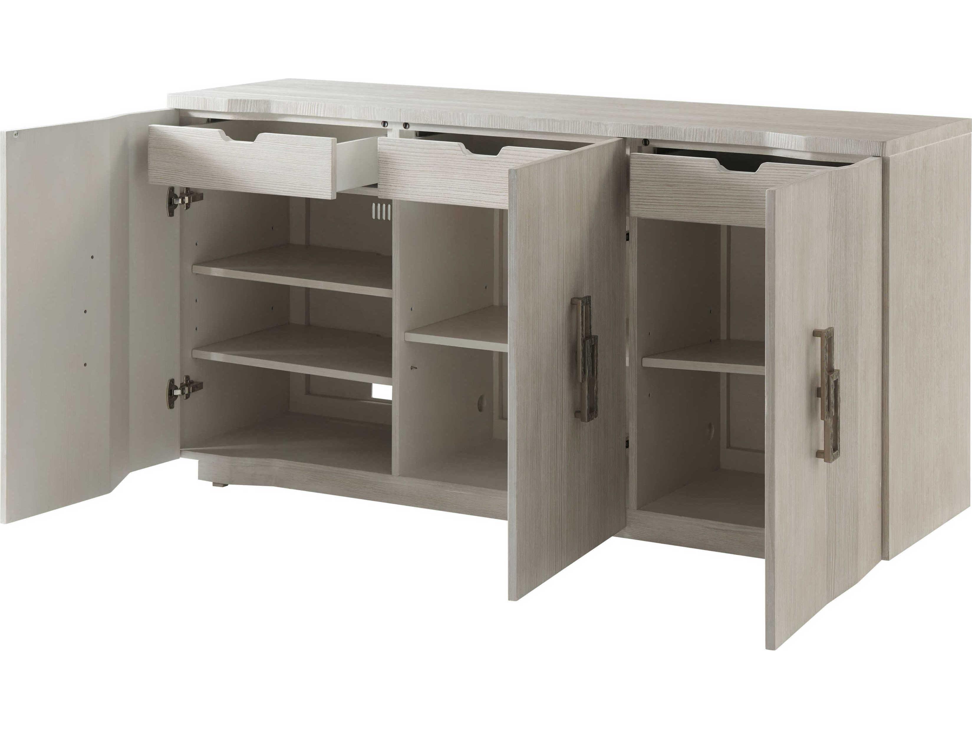 Theodore Alexander Breeze 66" Pine Wood Sea Salt Sideboard
