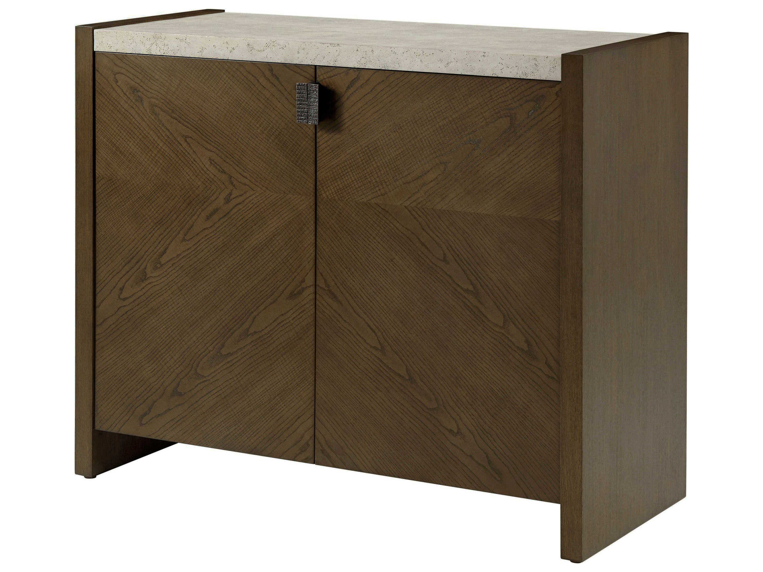 Theodore Alexander Catalina Earth Brown Ash Wood Accent Chest