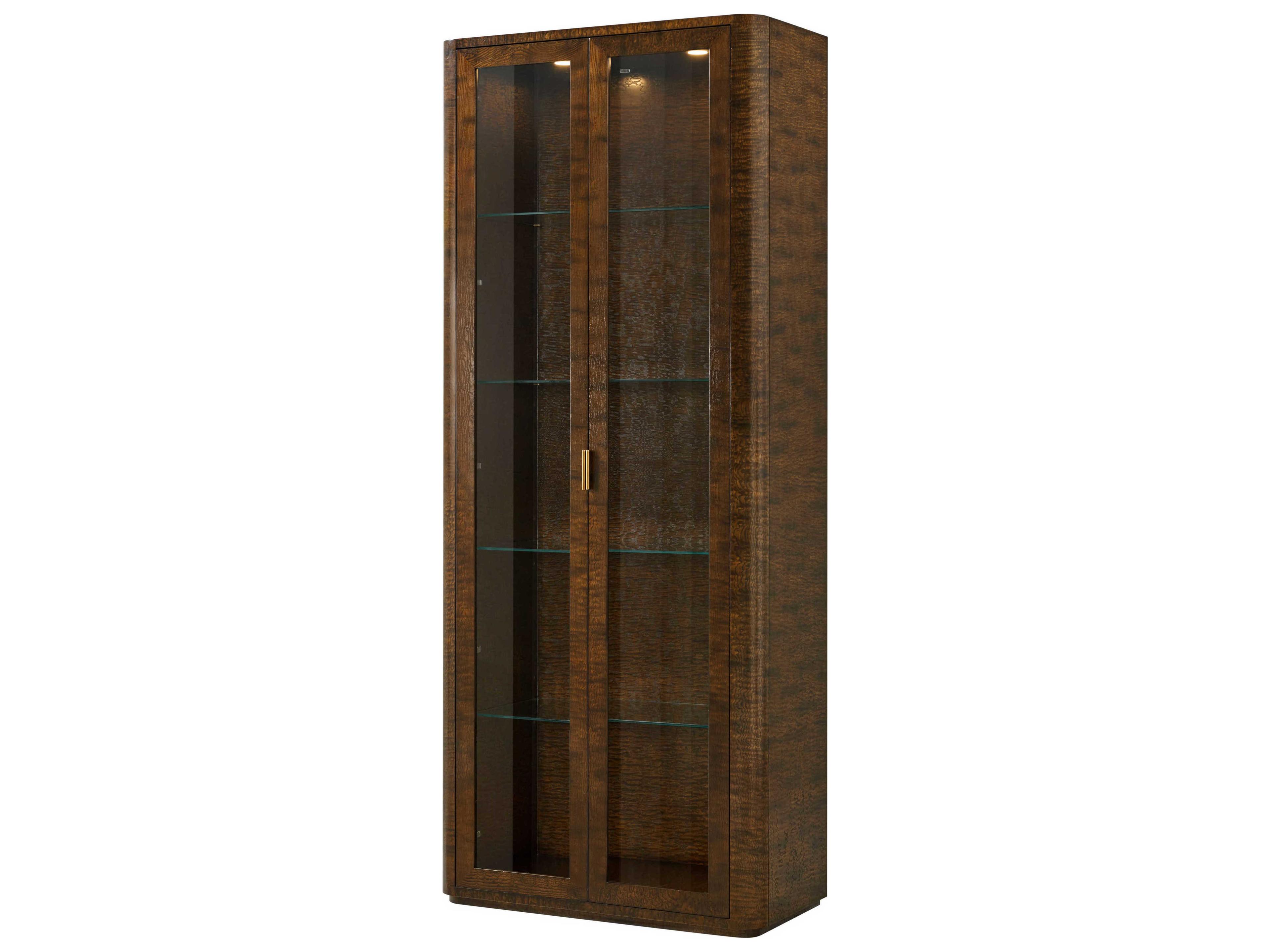 Theodore Alexander Kesden Pyramid Brown Display Cabinet