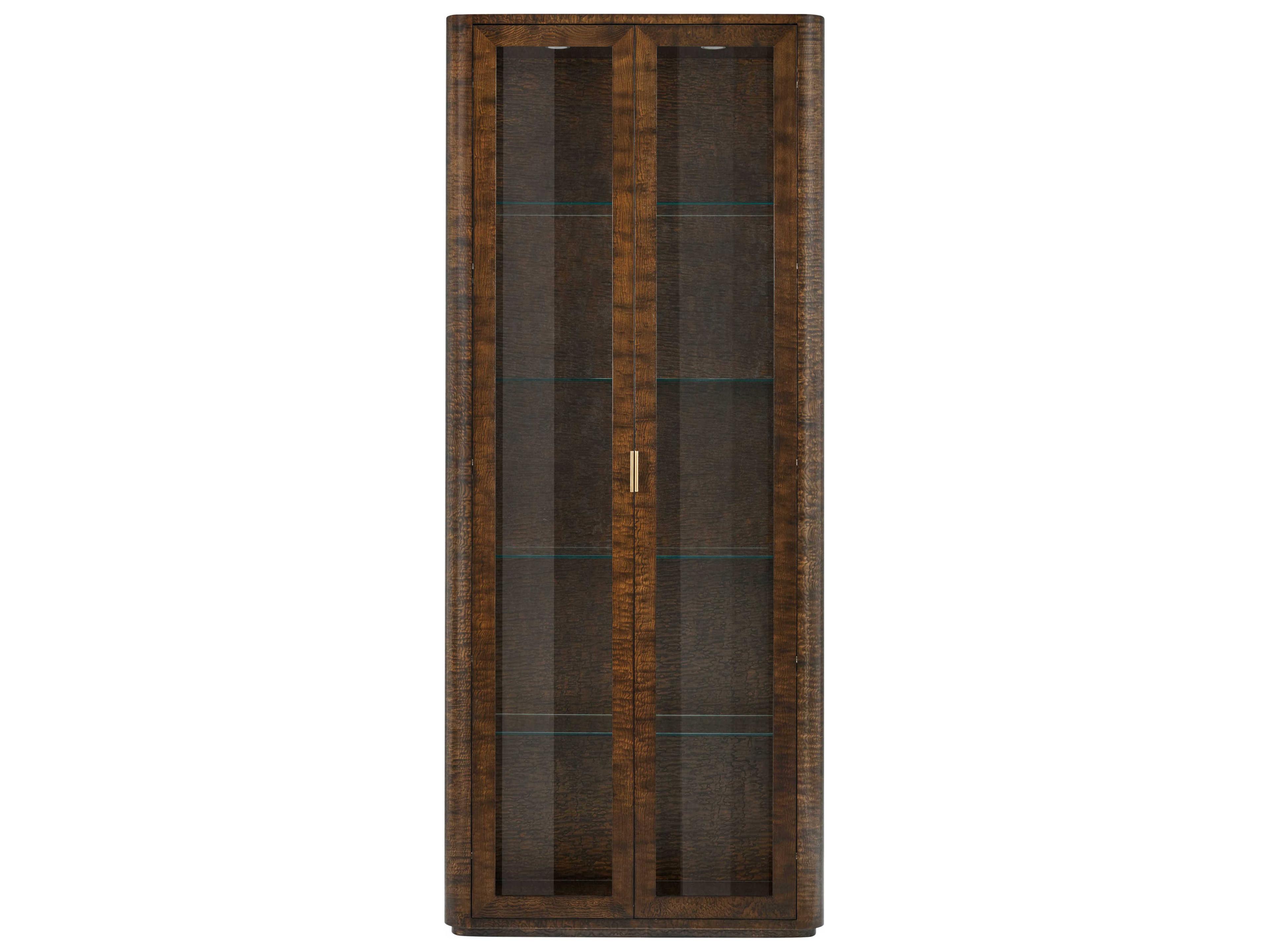 Theodore Alexander Kesden Pyramid Brown Display Cabinet
