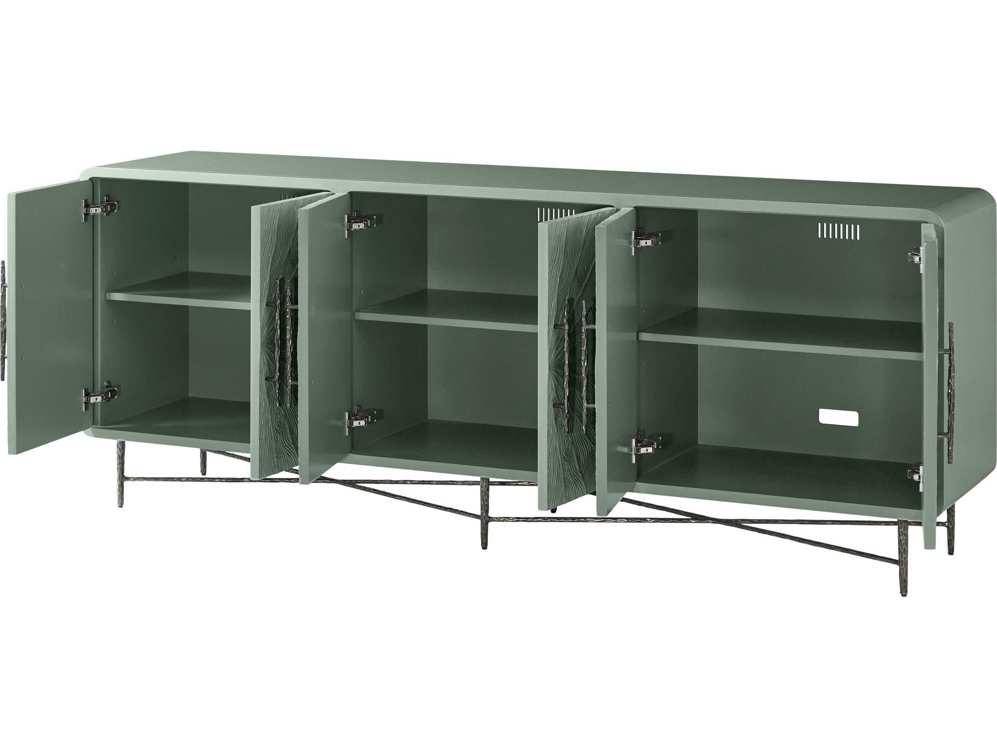 Theodore Alexander Essence 90" Solid Wood Rose Pine Media Cabinet