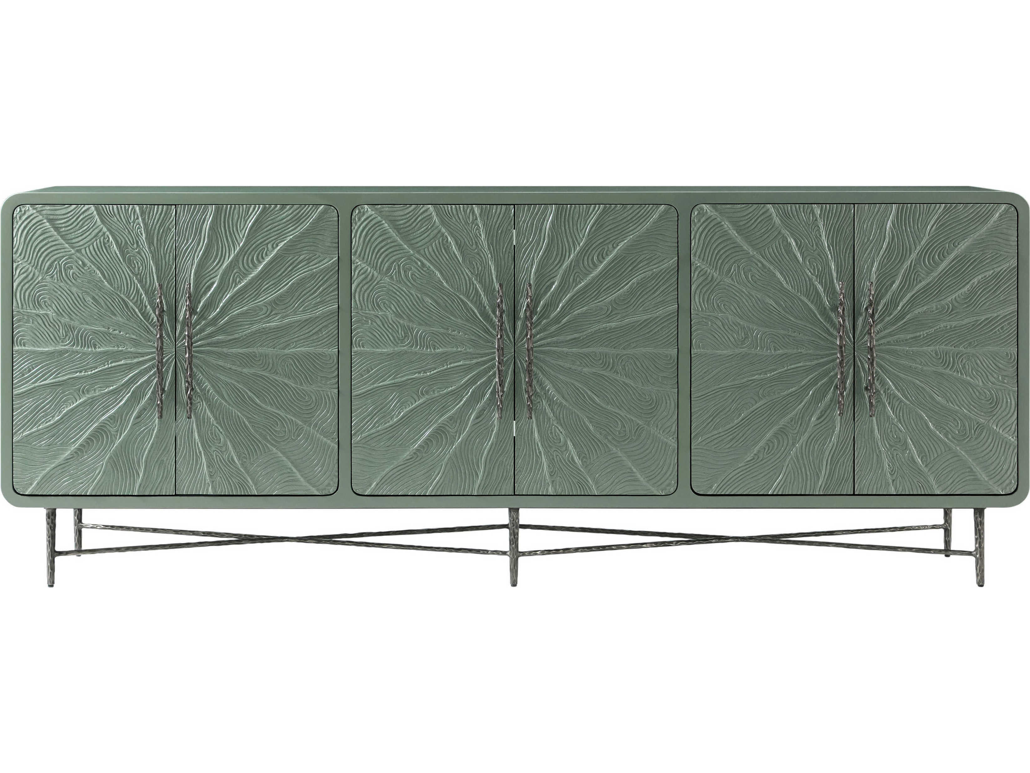 Theodore Alexander Essence 90" Solid Wood Rose Pine Media Cabinet