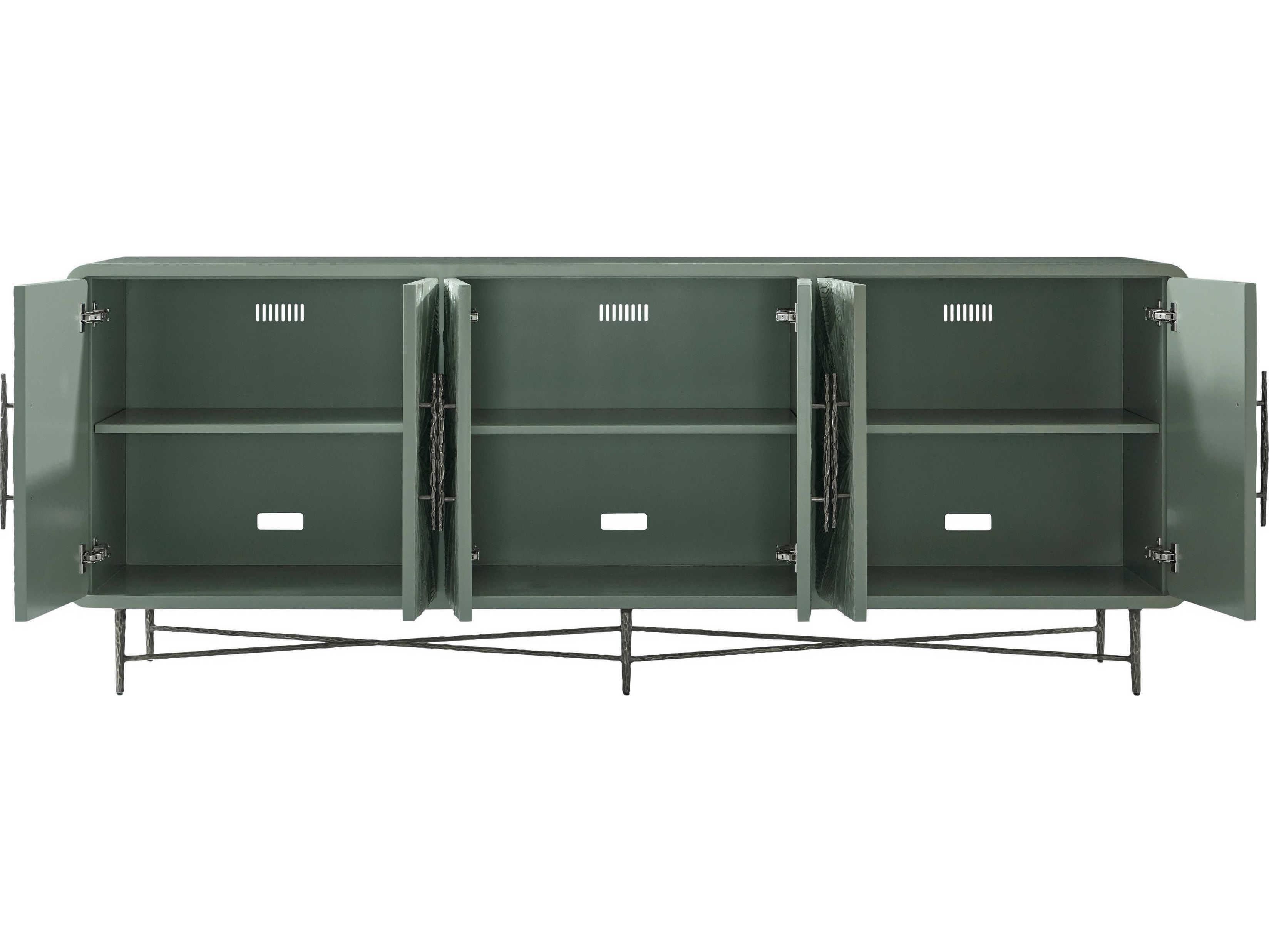 Theodore Alexander Essence 90" Solid Wood Rose Pine Media Cabinet