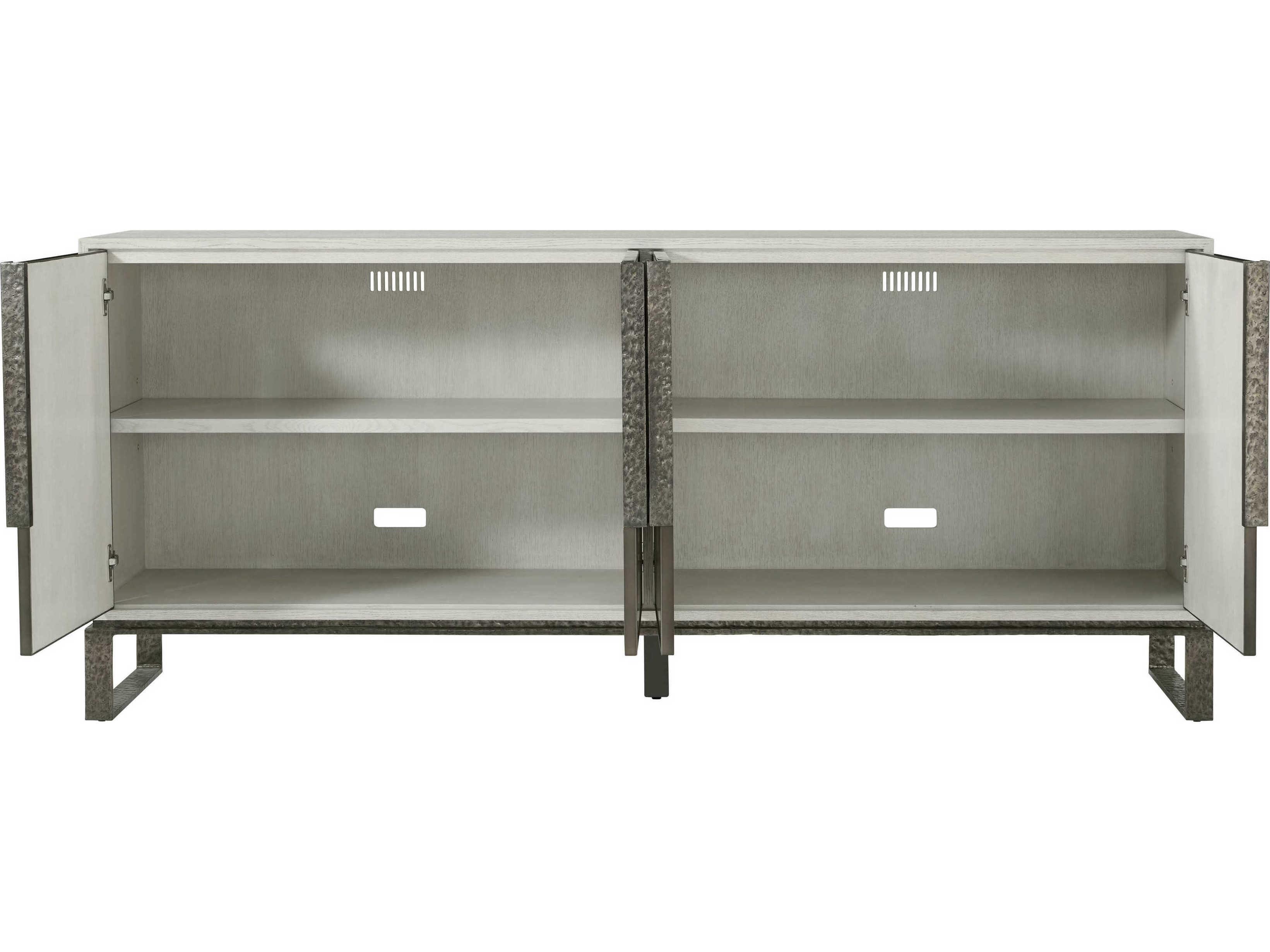 Theodore Alexander Essence 80" Oak Wood Opal Media Console