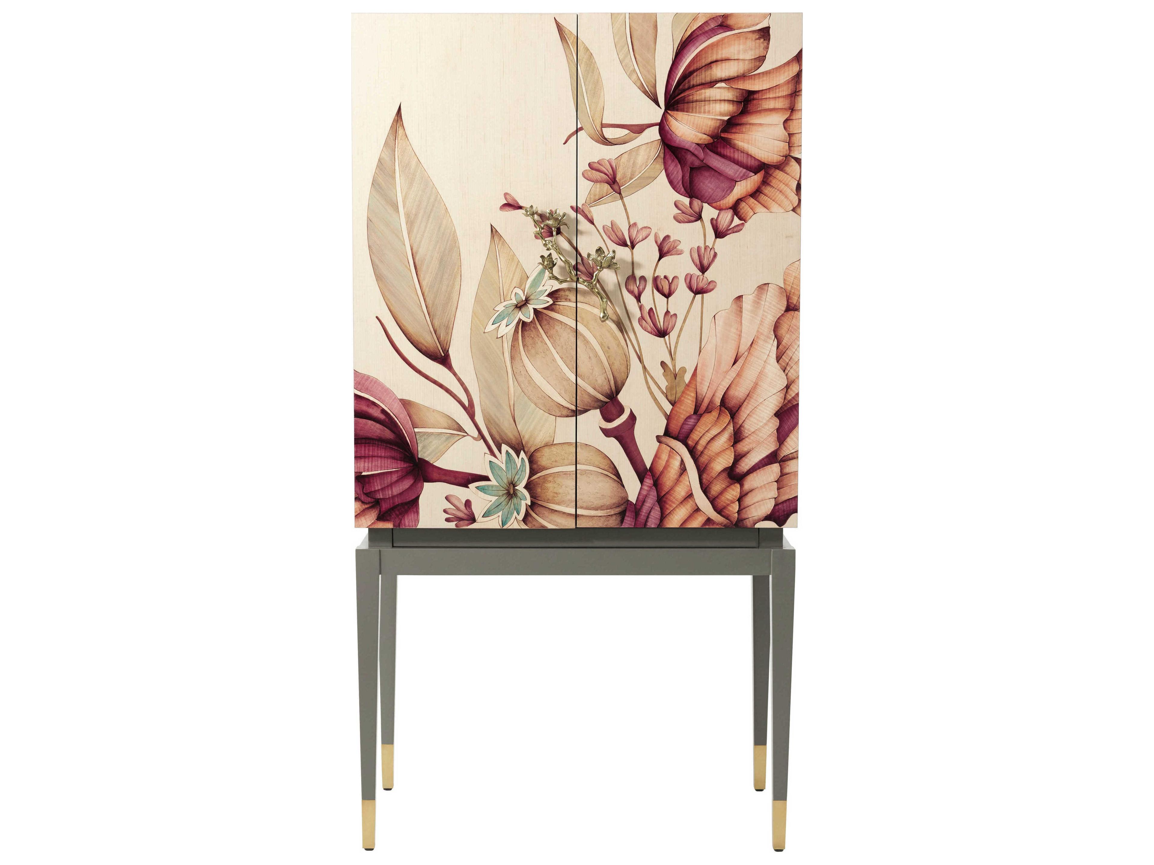 Theodore Alexander Ta Originals Beige Bear Creek Bar Cabinet