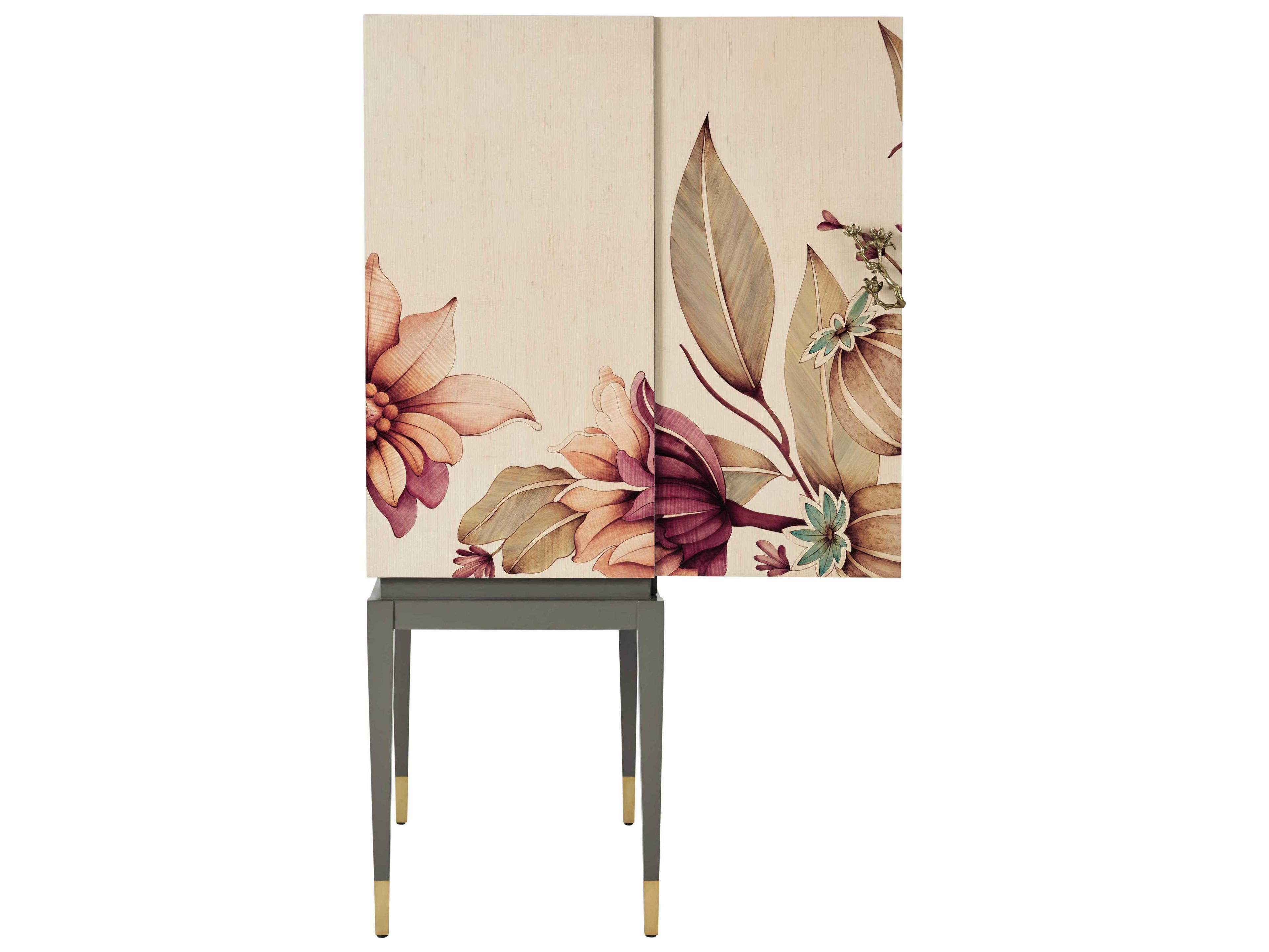 Theodore Alexander Ta Originals Beige Bear Creek Bar Cabinet