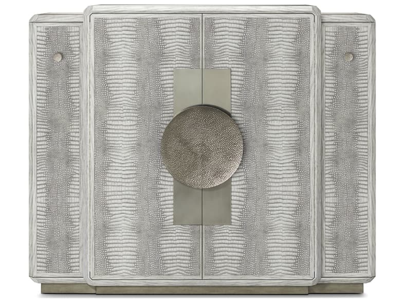 Theodore Alexander Spencer St. James Gray Bar Cabinet