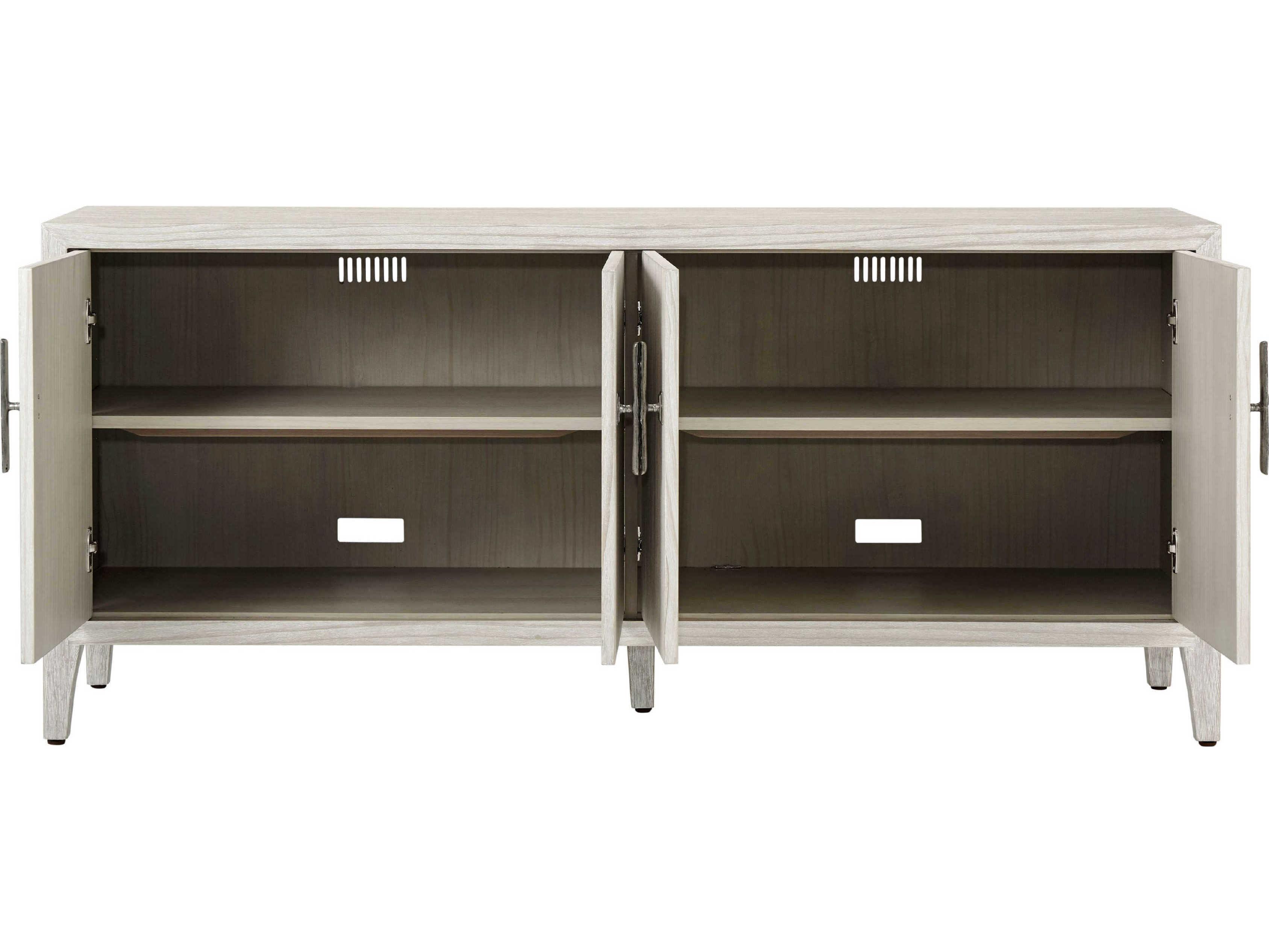 Theodore Alexander Breeze 68" Pine Wood Sea Salt Breeze Media Console