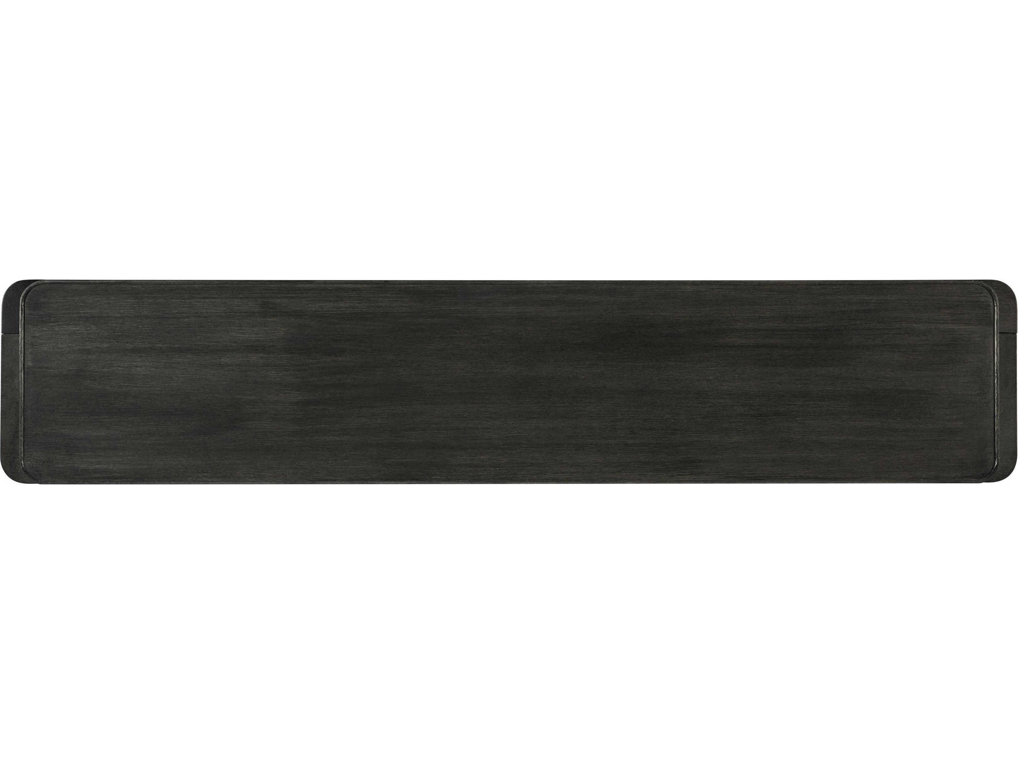 Theodore Alexander Repose 100" Oak Wood Charcoal Media Console