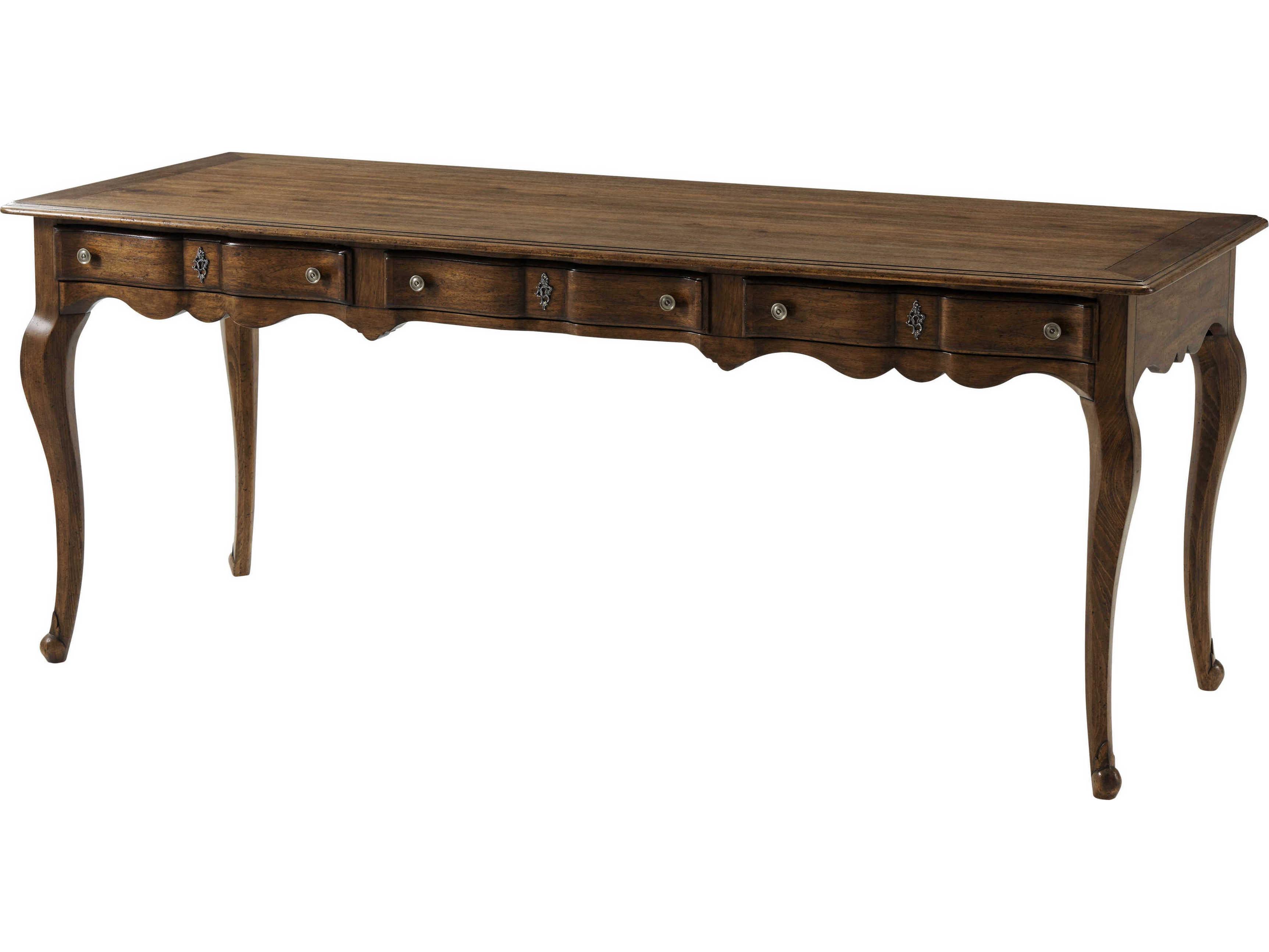 Theodore Alexander Tavel Avesta Brown Beech Wood Writing Desk