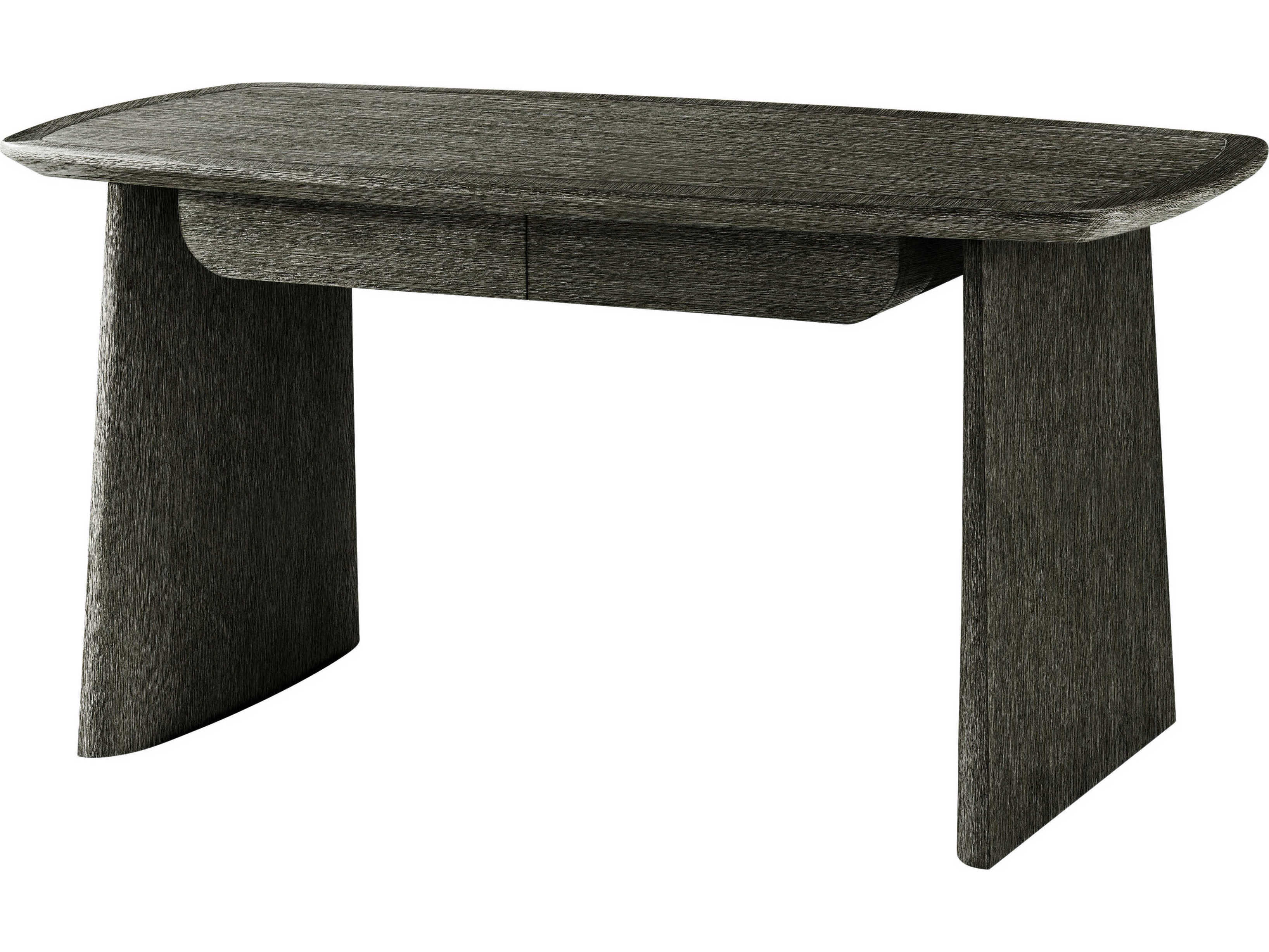Theodore Alexander Repose Charcoal Oak Black Wood Writing Desk