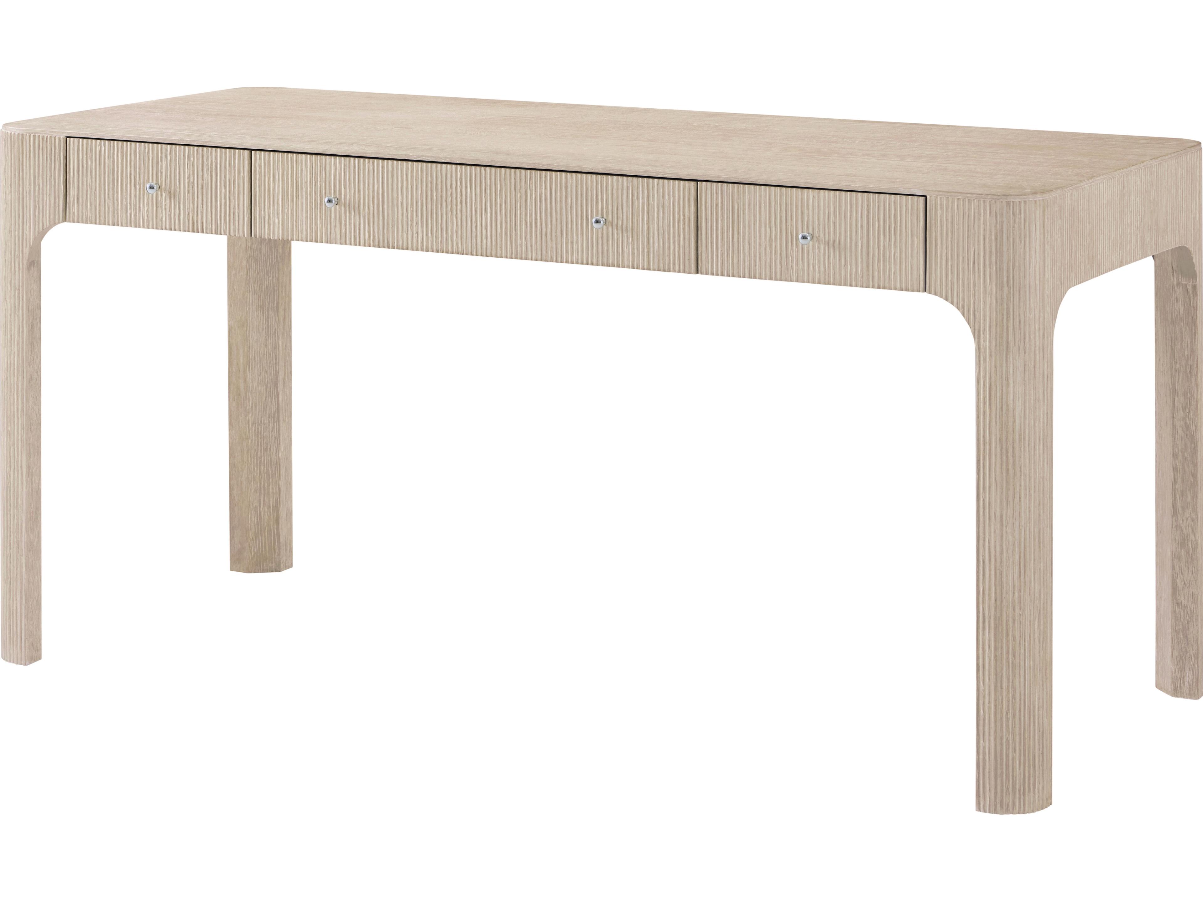 Theodore Alexander Horizon Beige Solid Wood Computer Desk