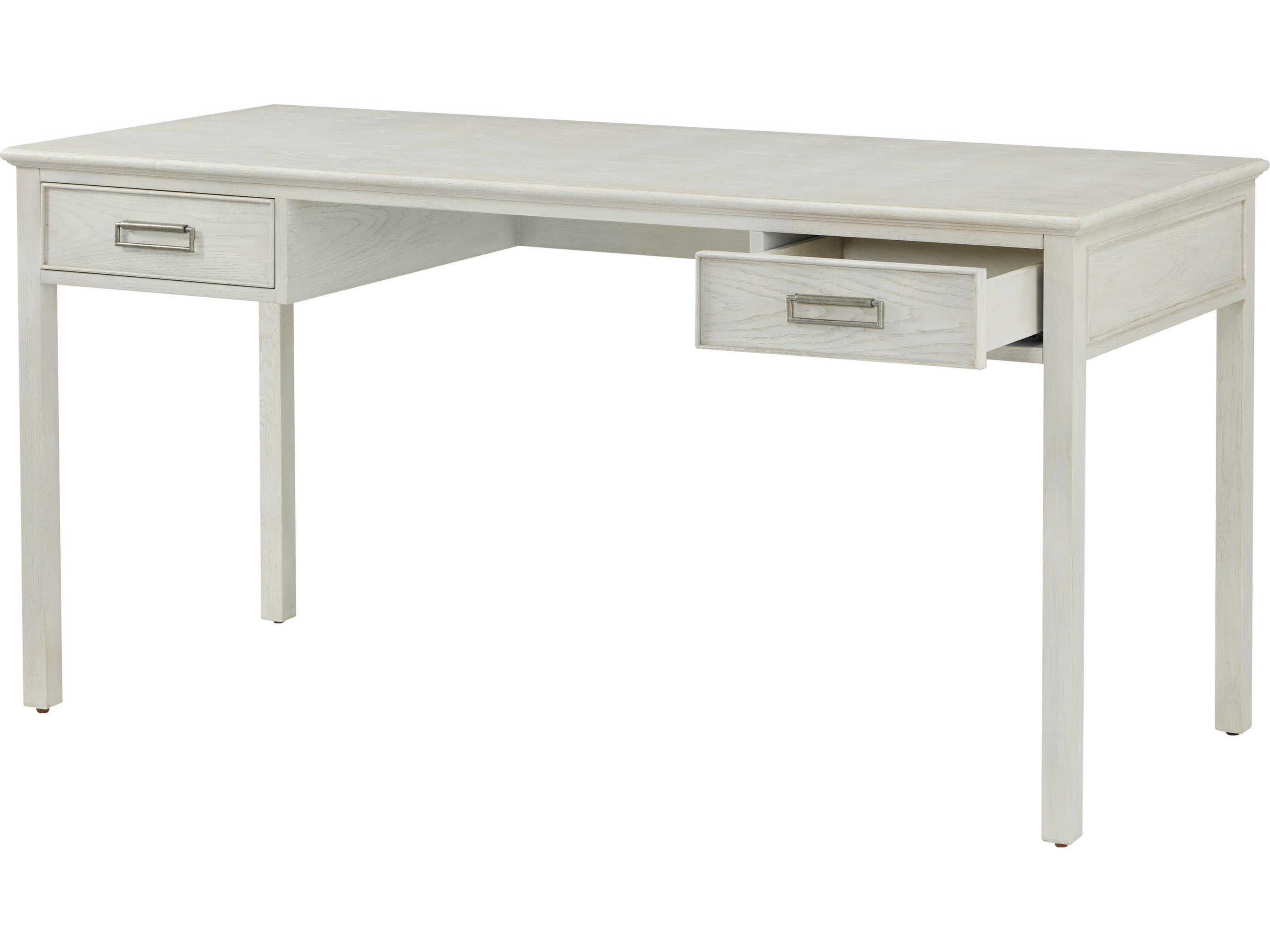 Theodore Alexander Surrey Dover White Solid Wood Writing Desk