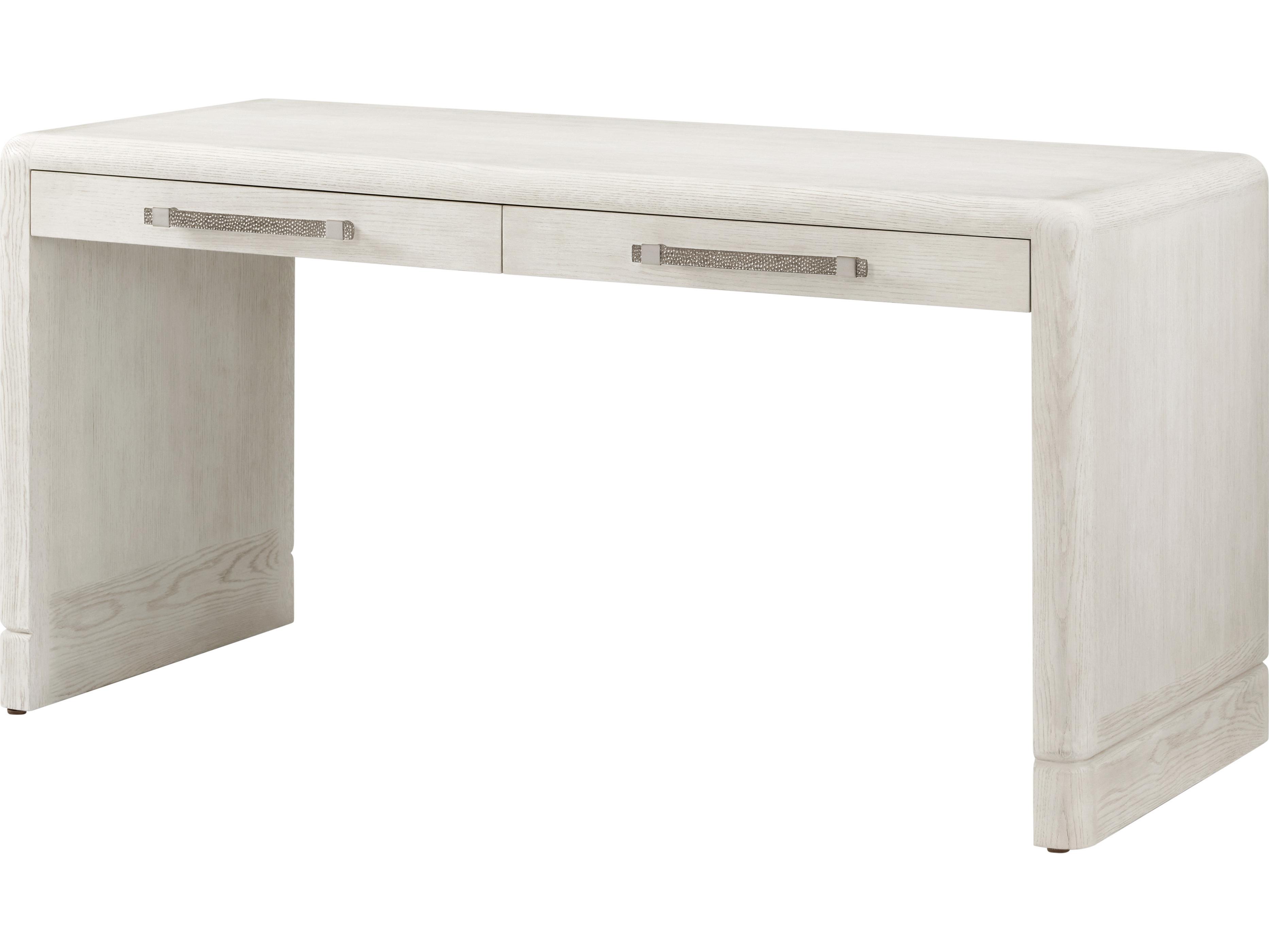 Theodore Alexander Luna White Computer Desk