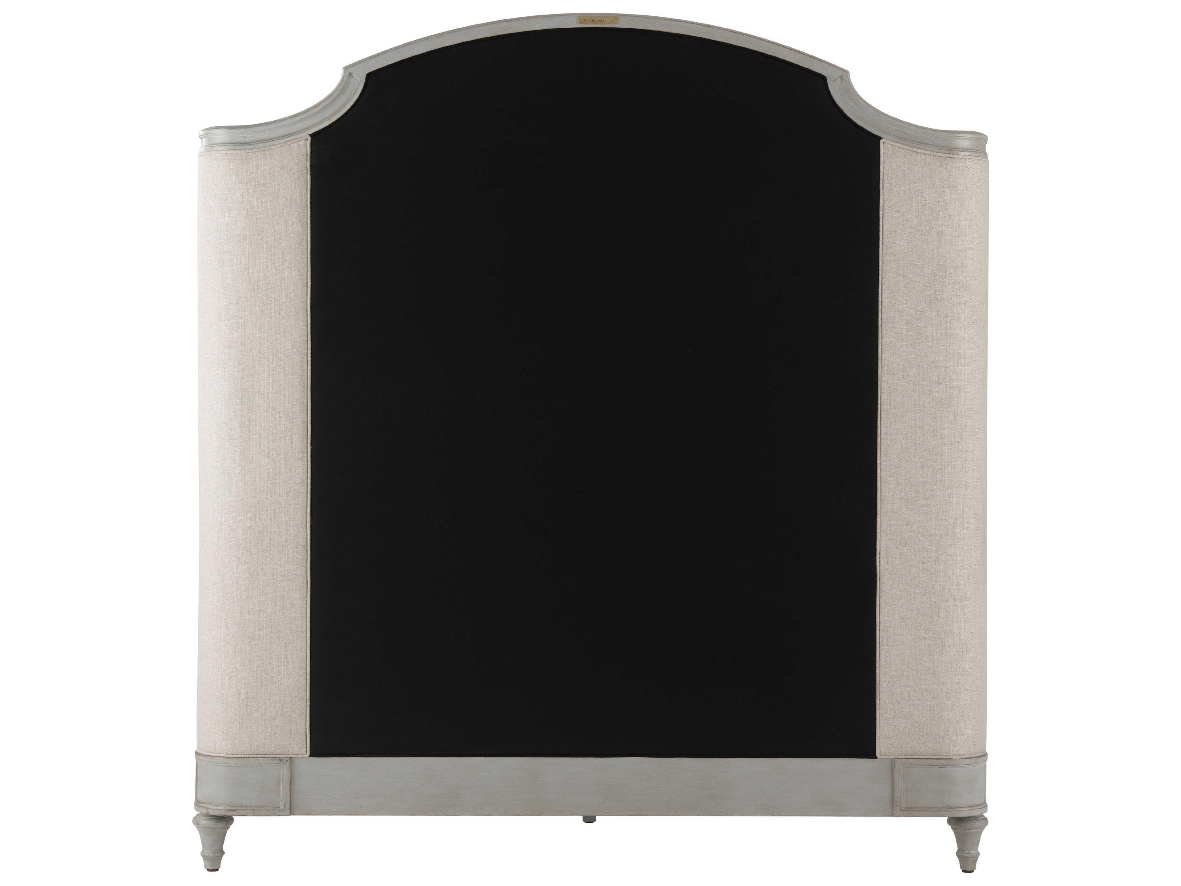 Theodore Alexander Tavel The Madeleine Elsa Gray Beech Wood Queen Panel Bed