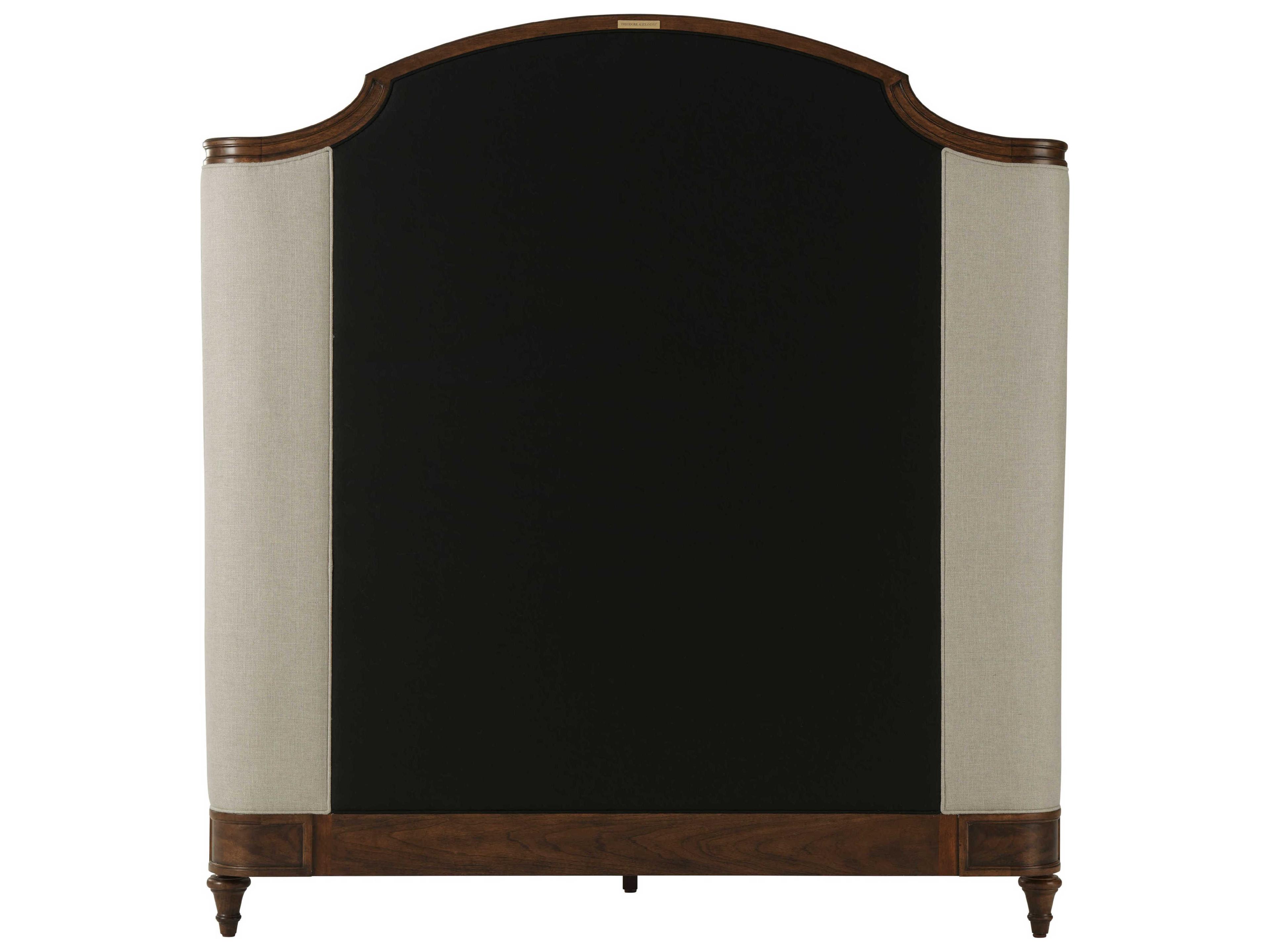 Theodore Alexander Tavel The Madeleine Avesta Brown Beech Wood Queen Panel Bed