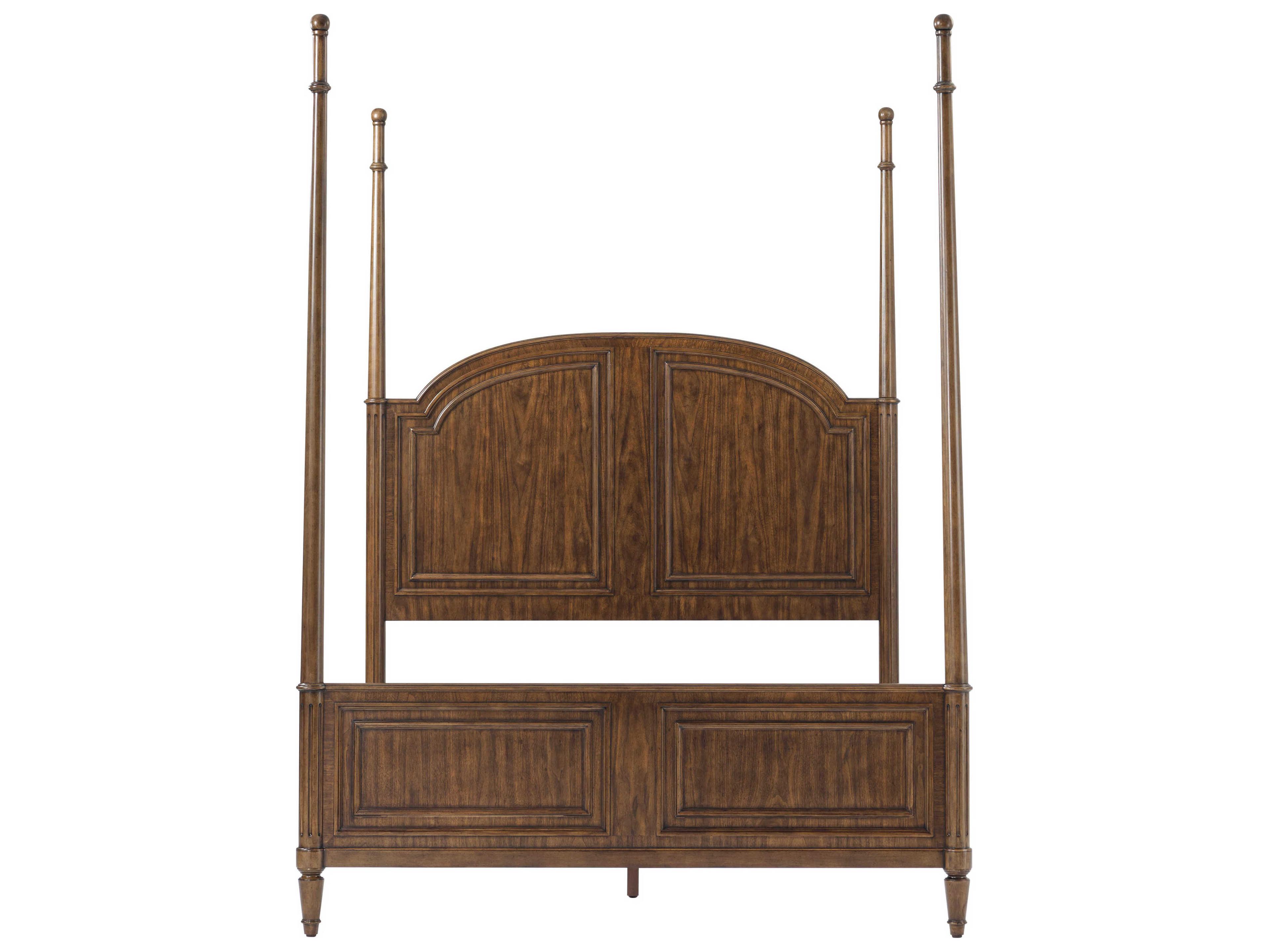 Theodore Alexander Tavel The Vale Avesta Brown Beech Wood Queen Four Poster Bed