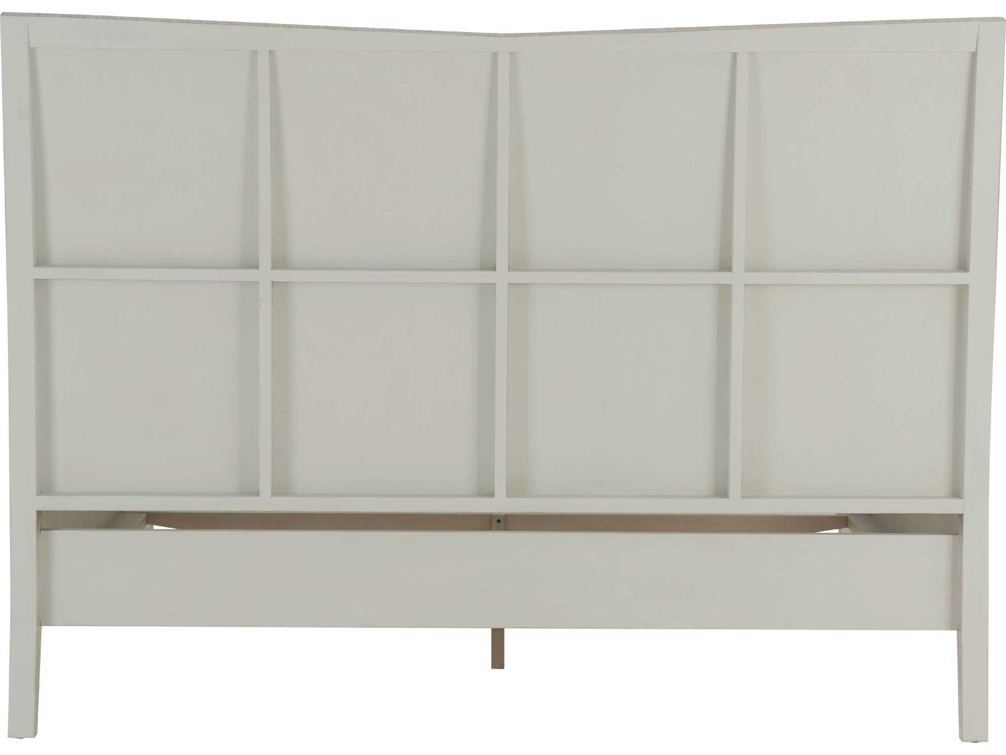 Theodore Alexander Breeze Sea Salt White Pine Wood Queen Platform Bed