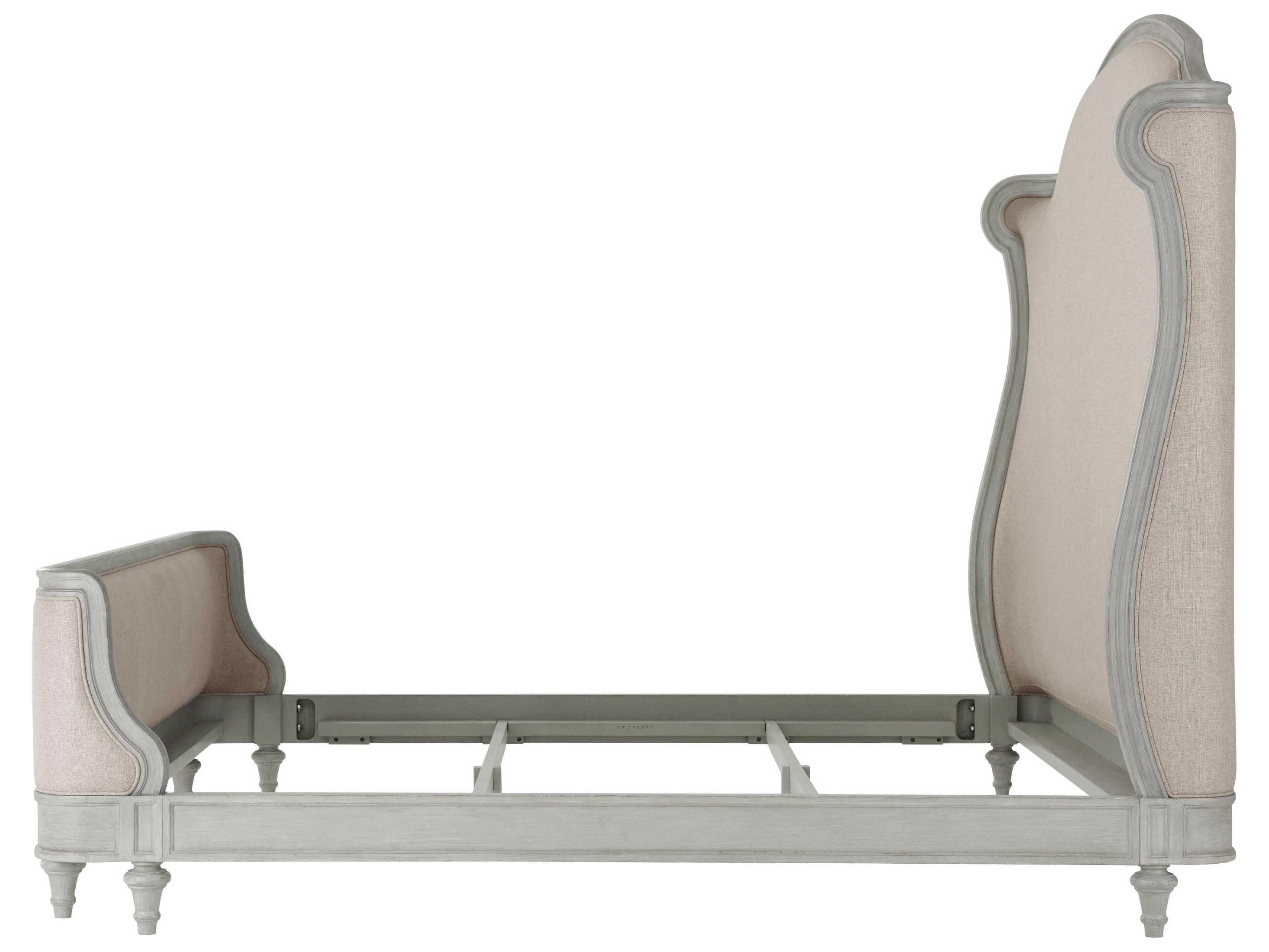 Theodore Alexander Tavel The Madeleine Elsa Gray Beech Wood King Panel Bed