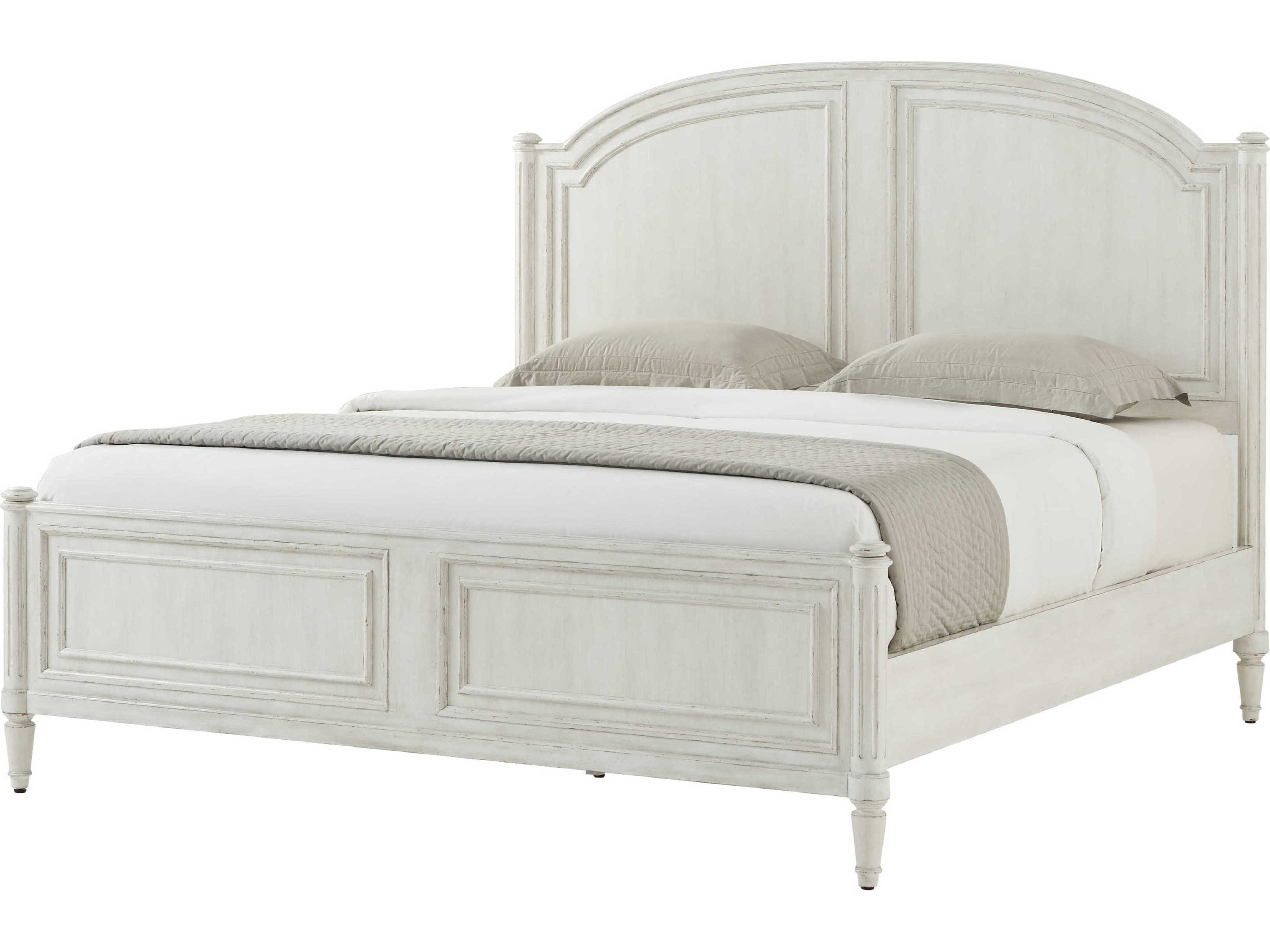 Theodore Alexander Tavel The Vale Nora White Beech Wood King Four Poster Bed