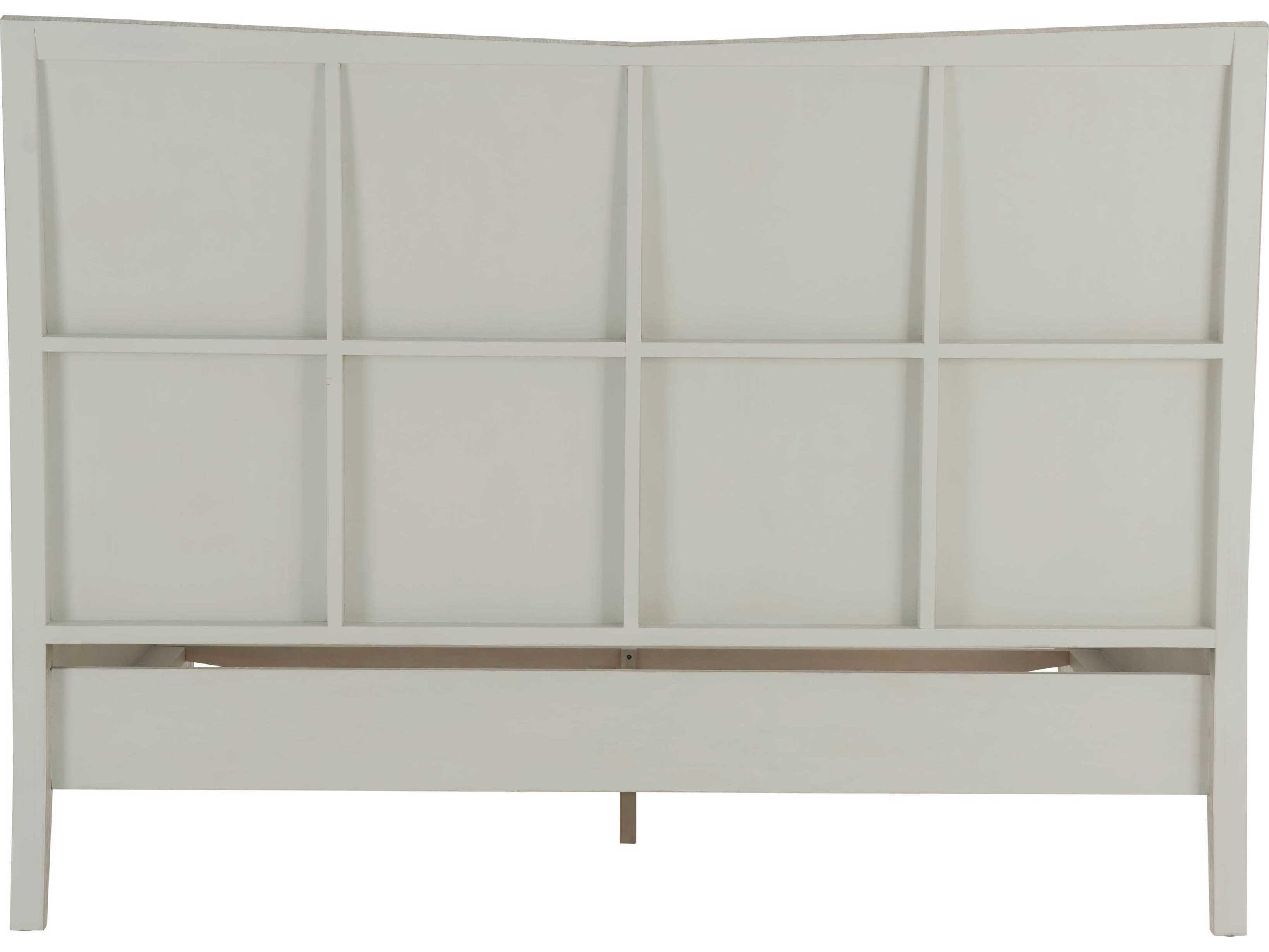 Theodore Alexander Breeze Sea Salt White Pine Wood King Platform Bed