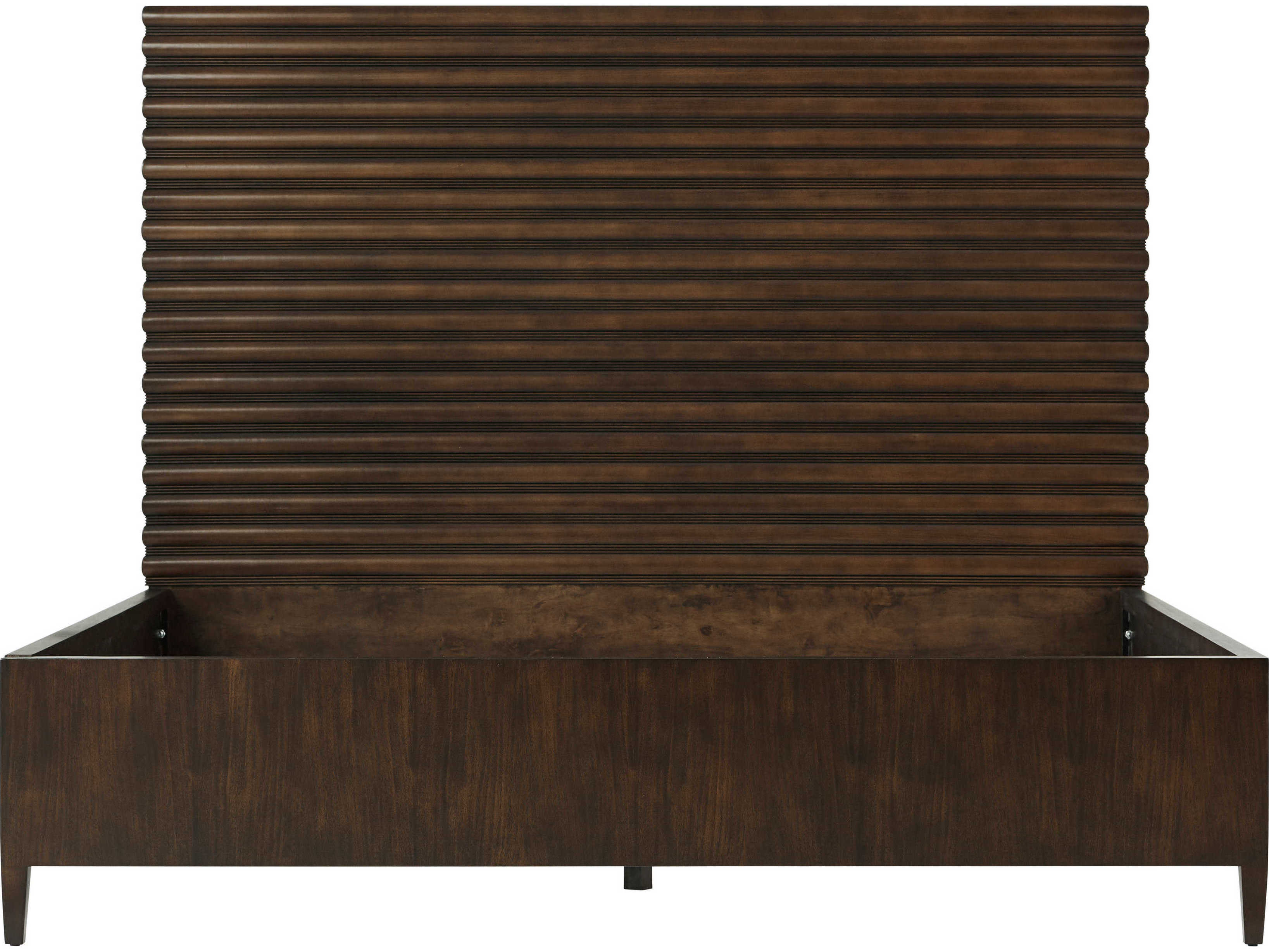 Theodore Alexander Lido Bistre Brown Wood King Platform Bed