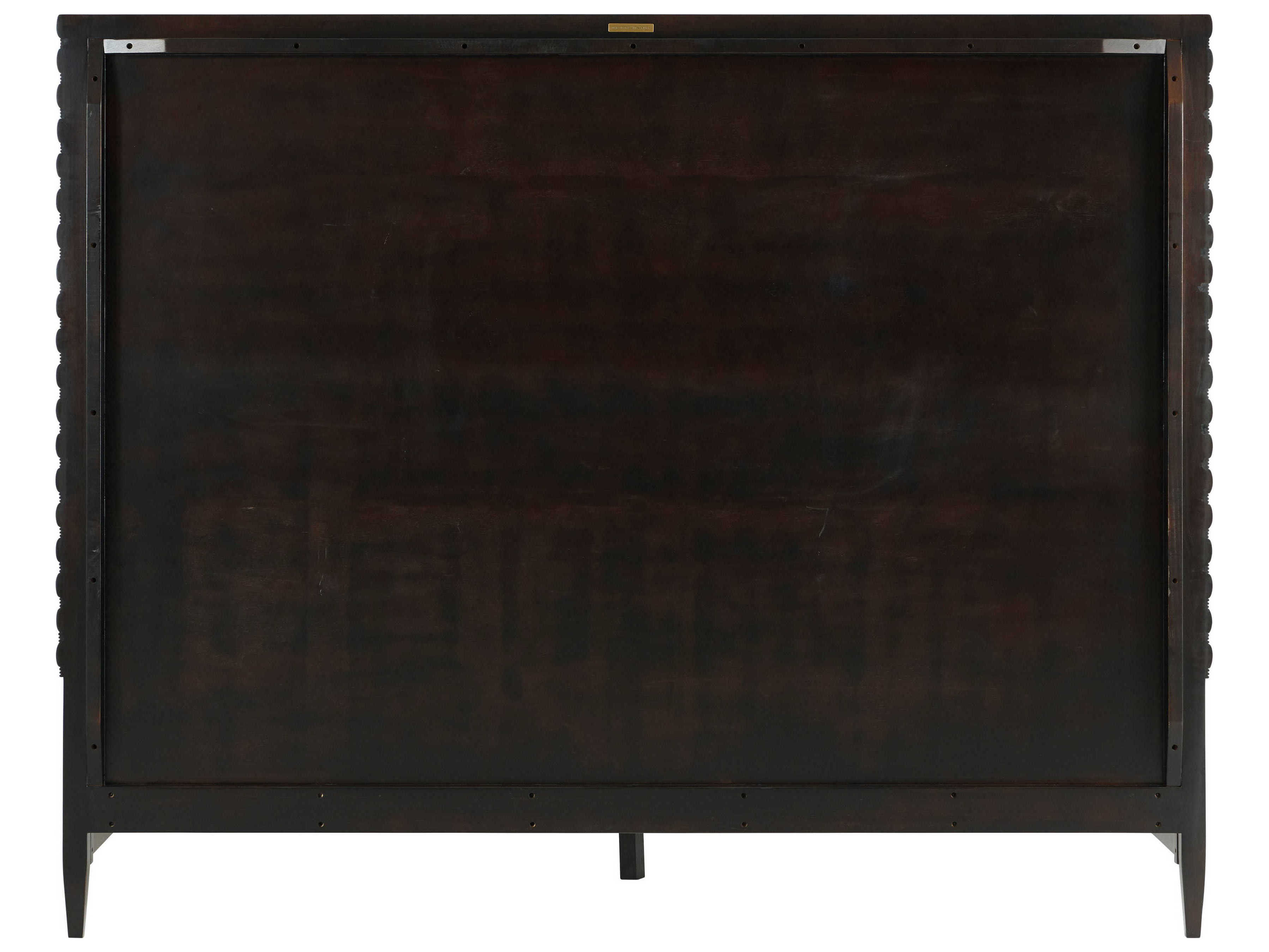 Theodore Alexander Lido Bistre Brown Wood King Platform Bed