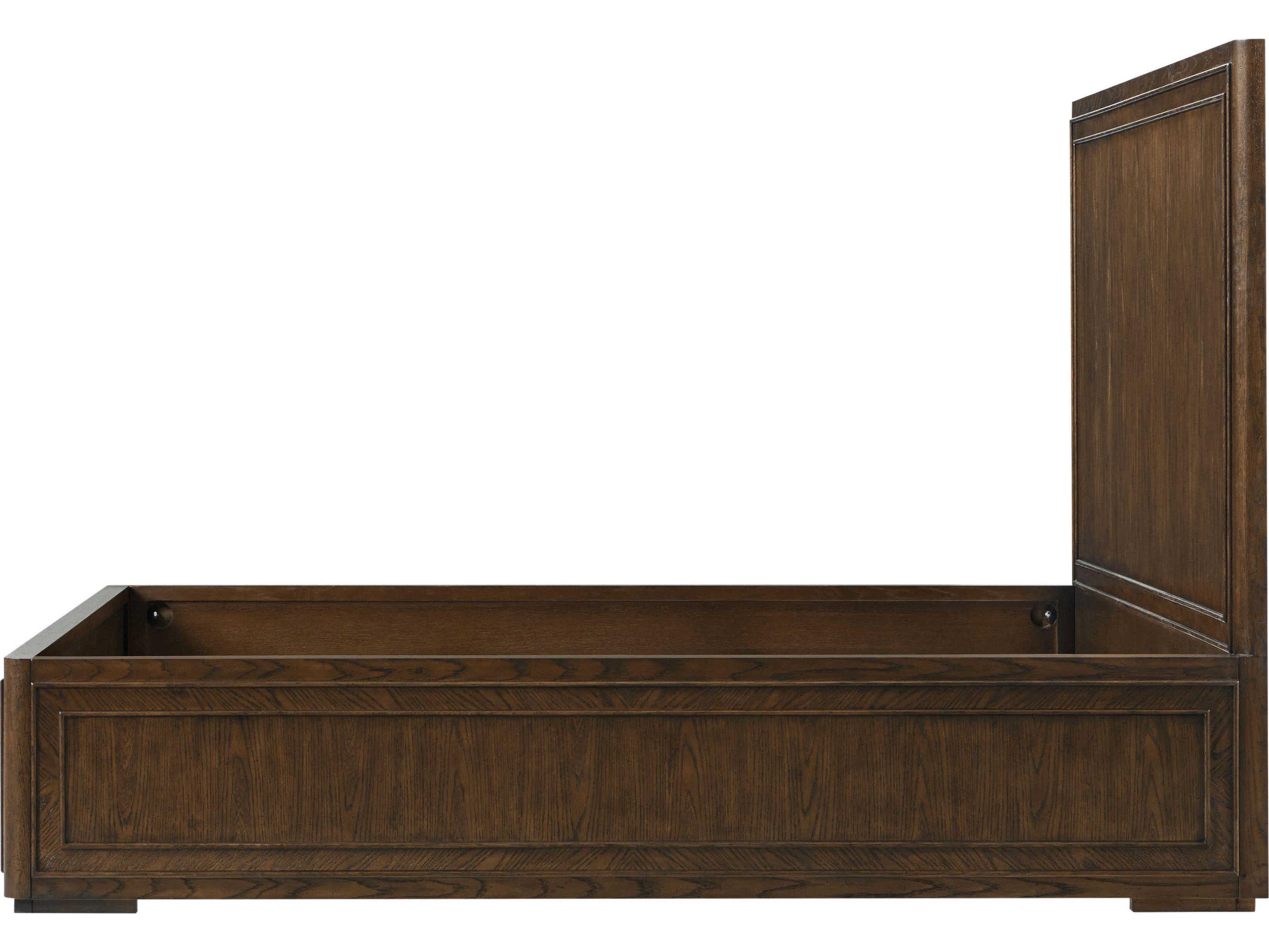 Theodore Alexander Surrey Brownstone Solid Wood King Platform Bed