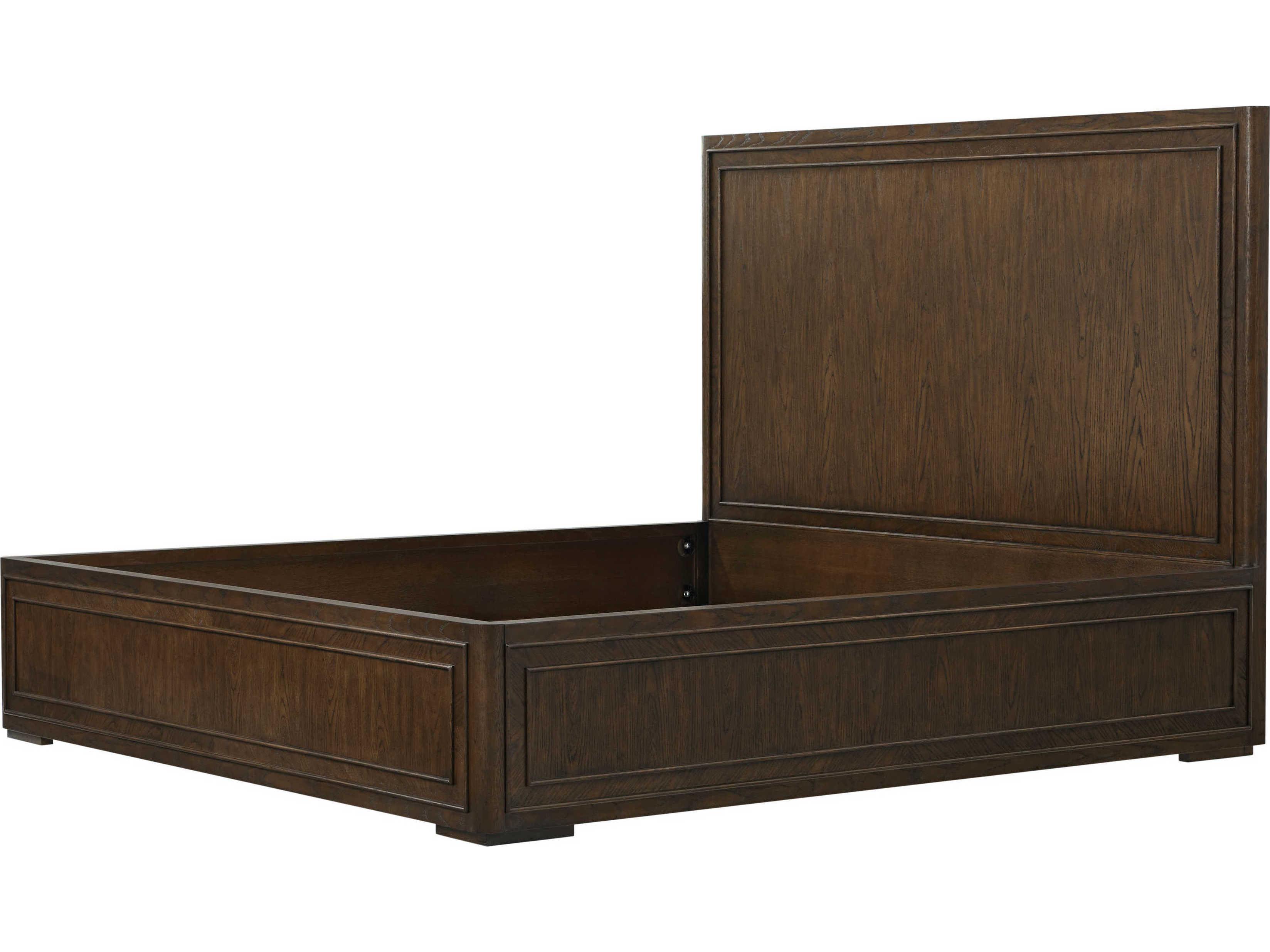 Theodore Alexander Surrey Brownstone Solid Wood King Platform Bed