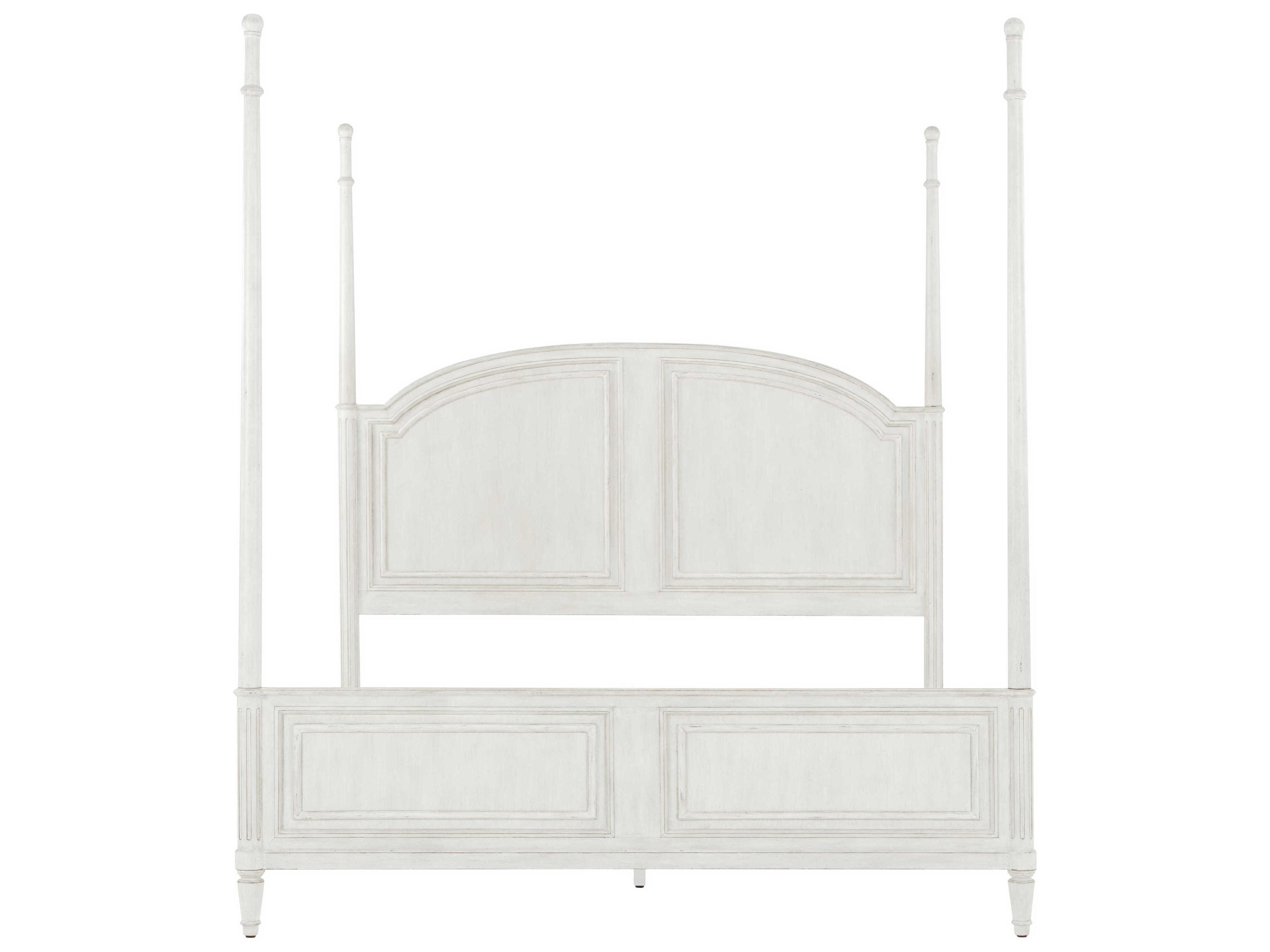 Theodore Alexander Tavel The Vale Nora White Beech Wood California King Four Poster Bed