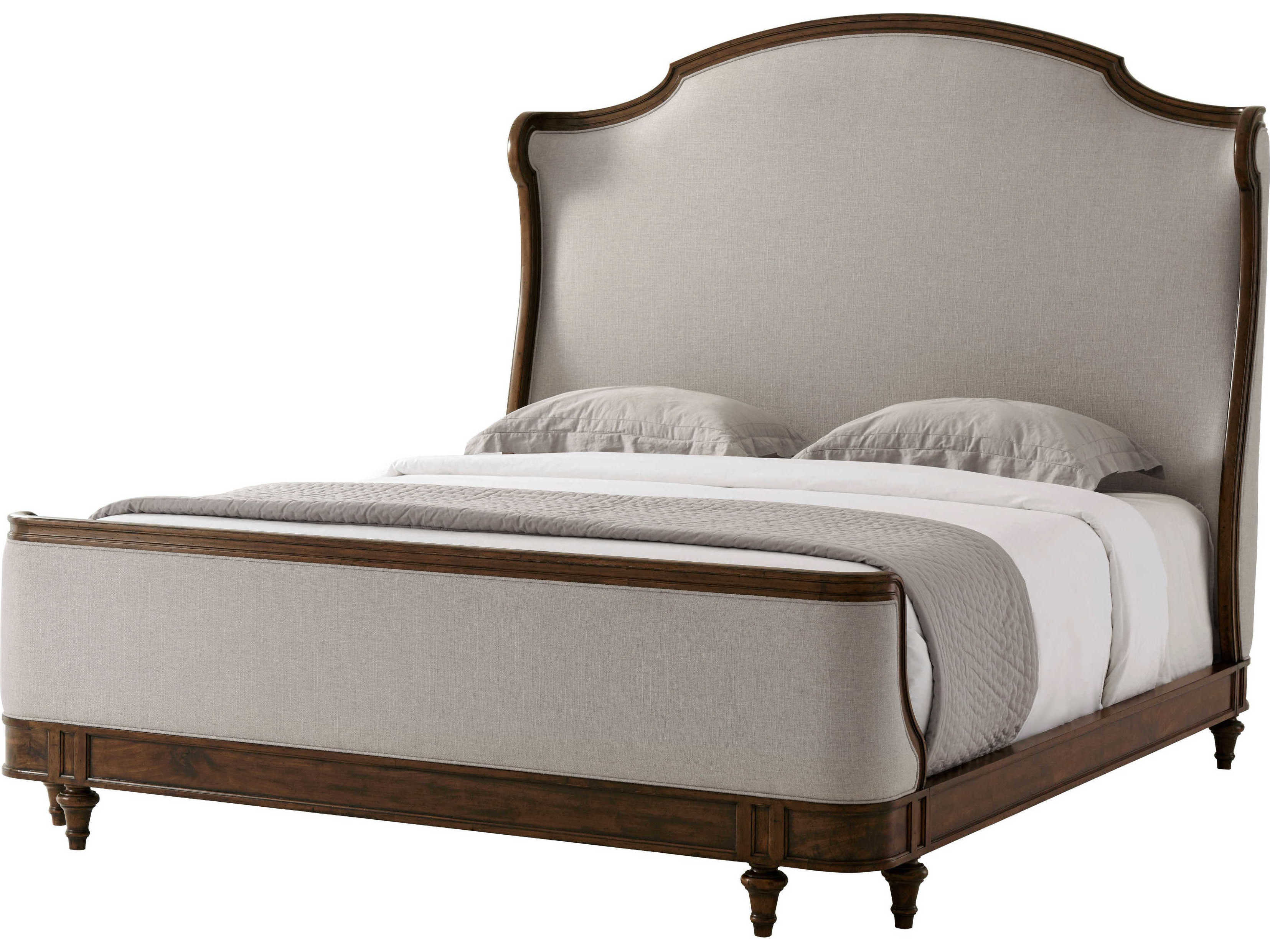 Theodore Alexander Tavel The Madeleine Avesta Brown Beech Wood California King Panel Bed