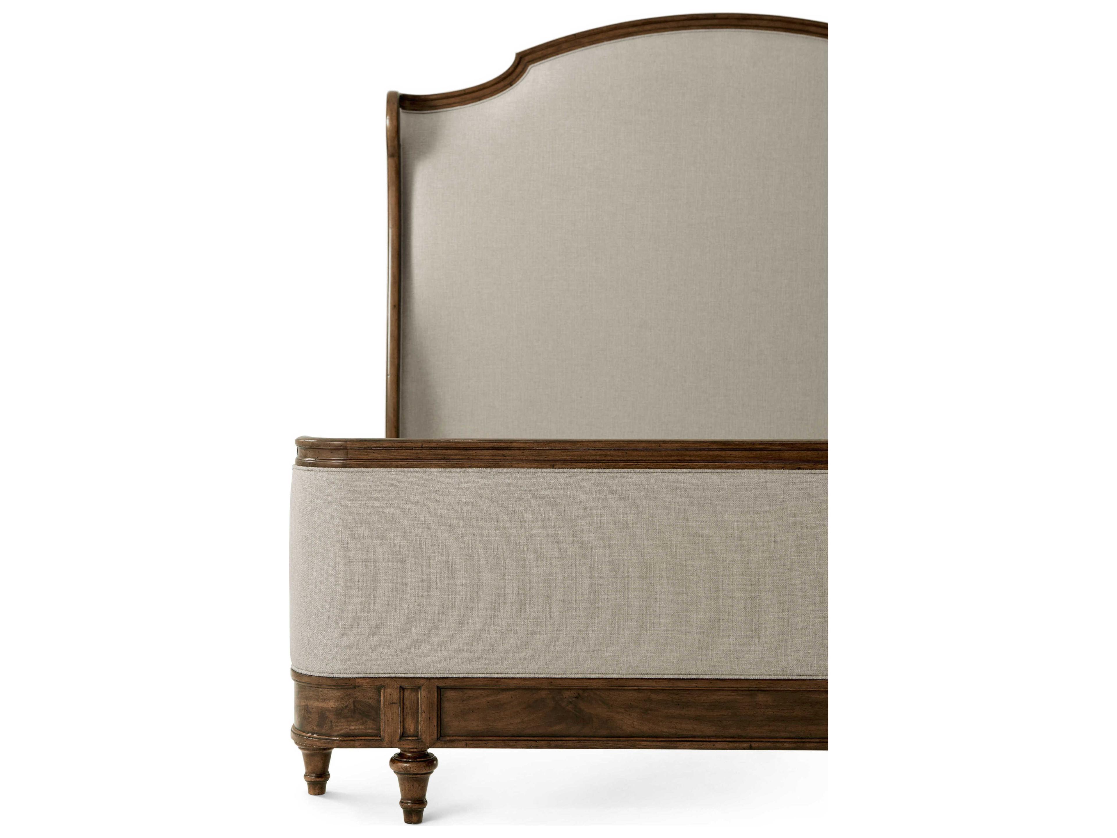 Theodore Alexander Tavel The Madeleine Avesta Brown Beech Wood California King Panel Bed