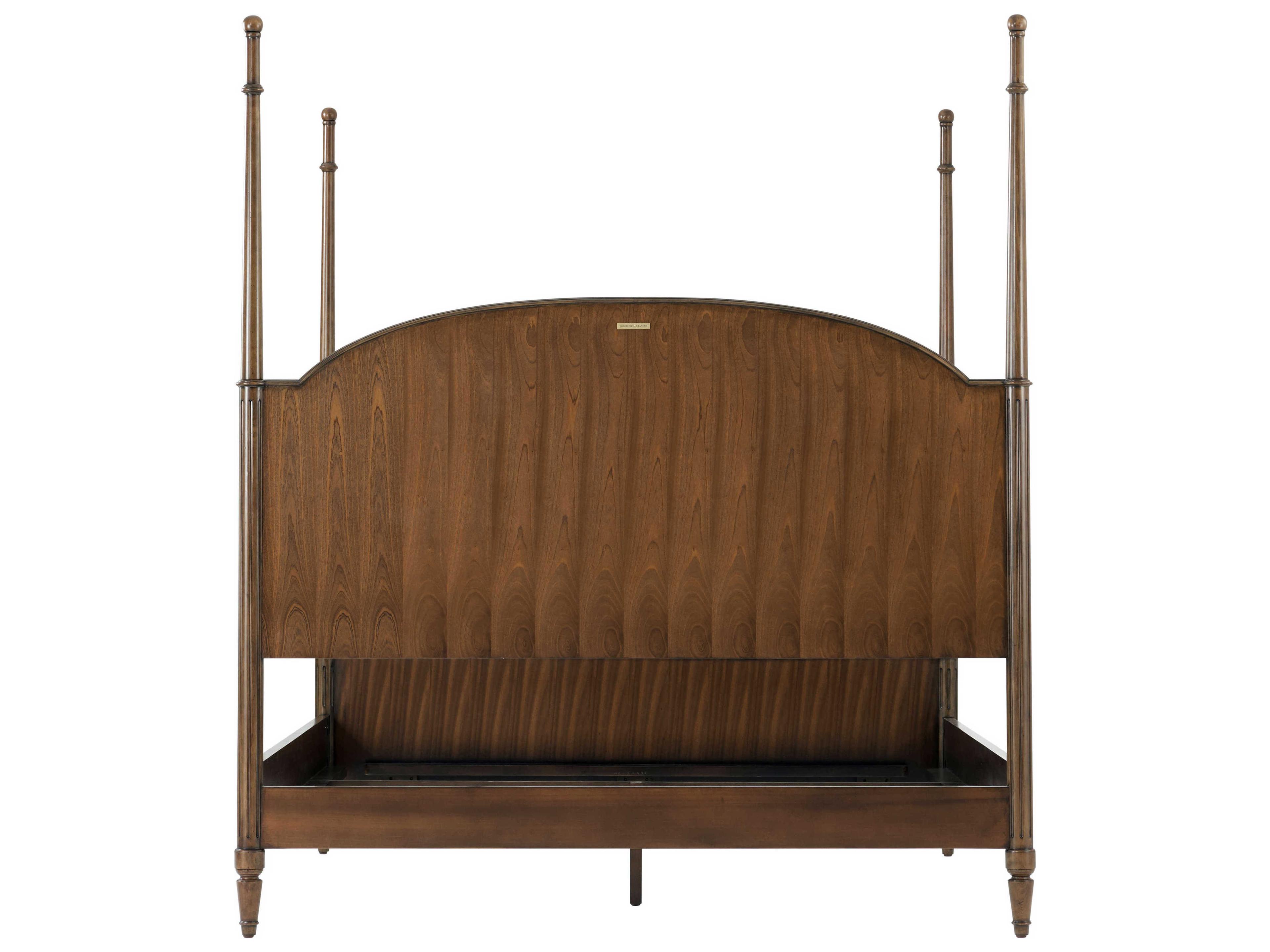 Theodore Alexander Tavel The Vale Avesta Brown Beech Wood California King Four Poster Bed