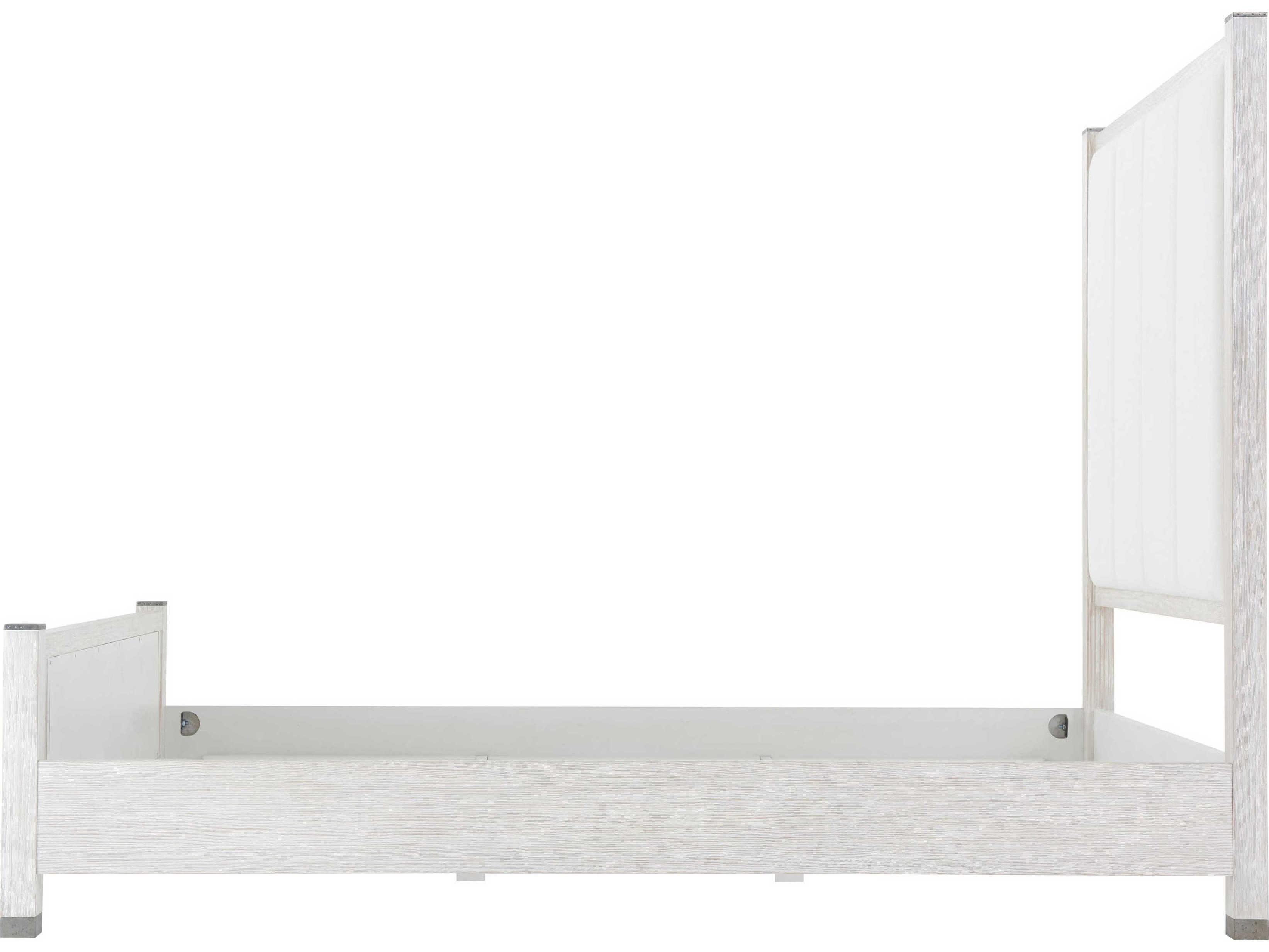 Theodore Alexander Breeze Sea Salt White Pine Wood California King Panel Bed