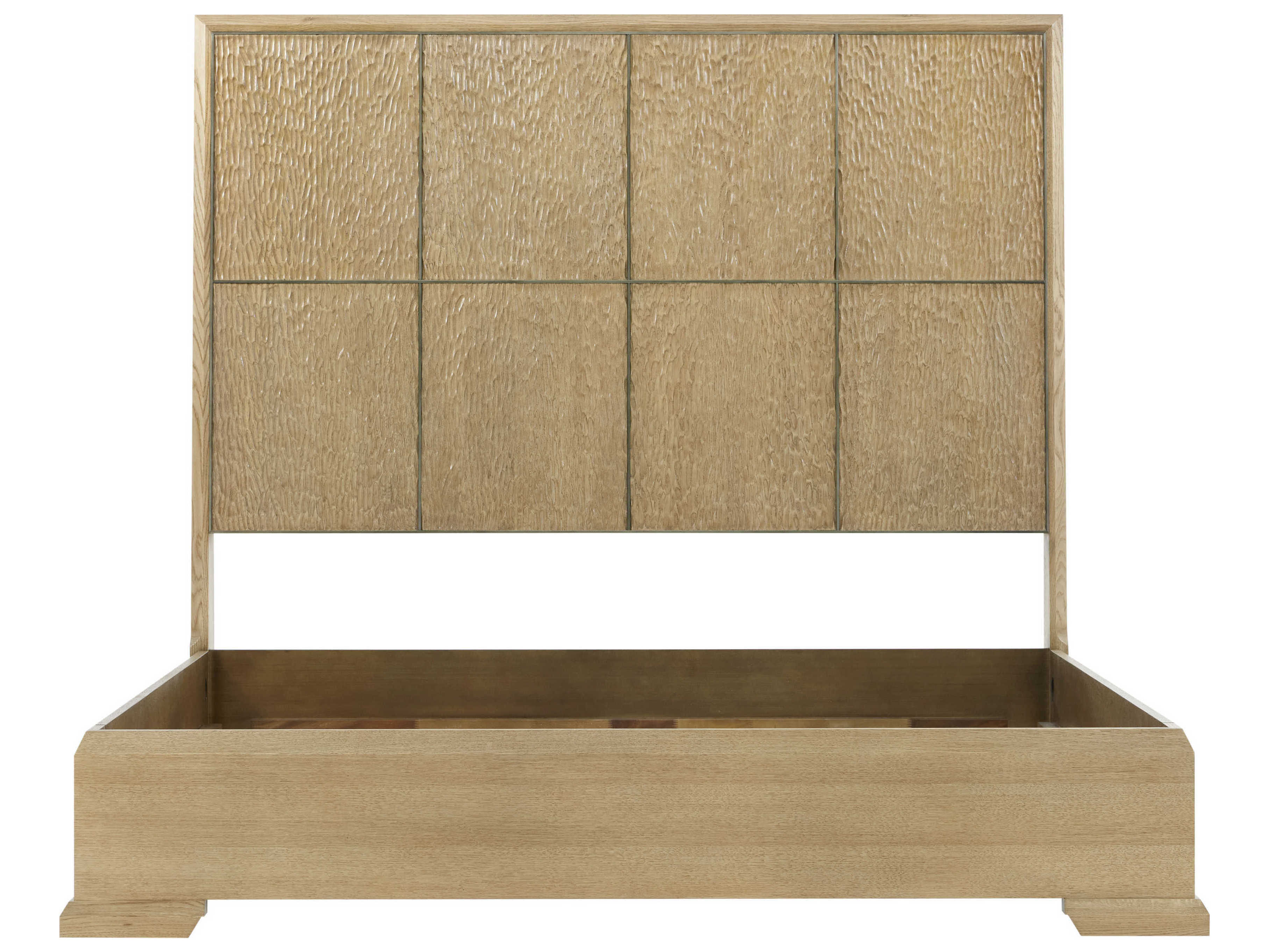 Theodore Alexander Essence Blonde Beige Solid Wood California King Platform Bed