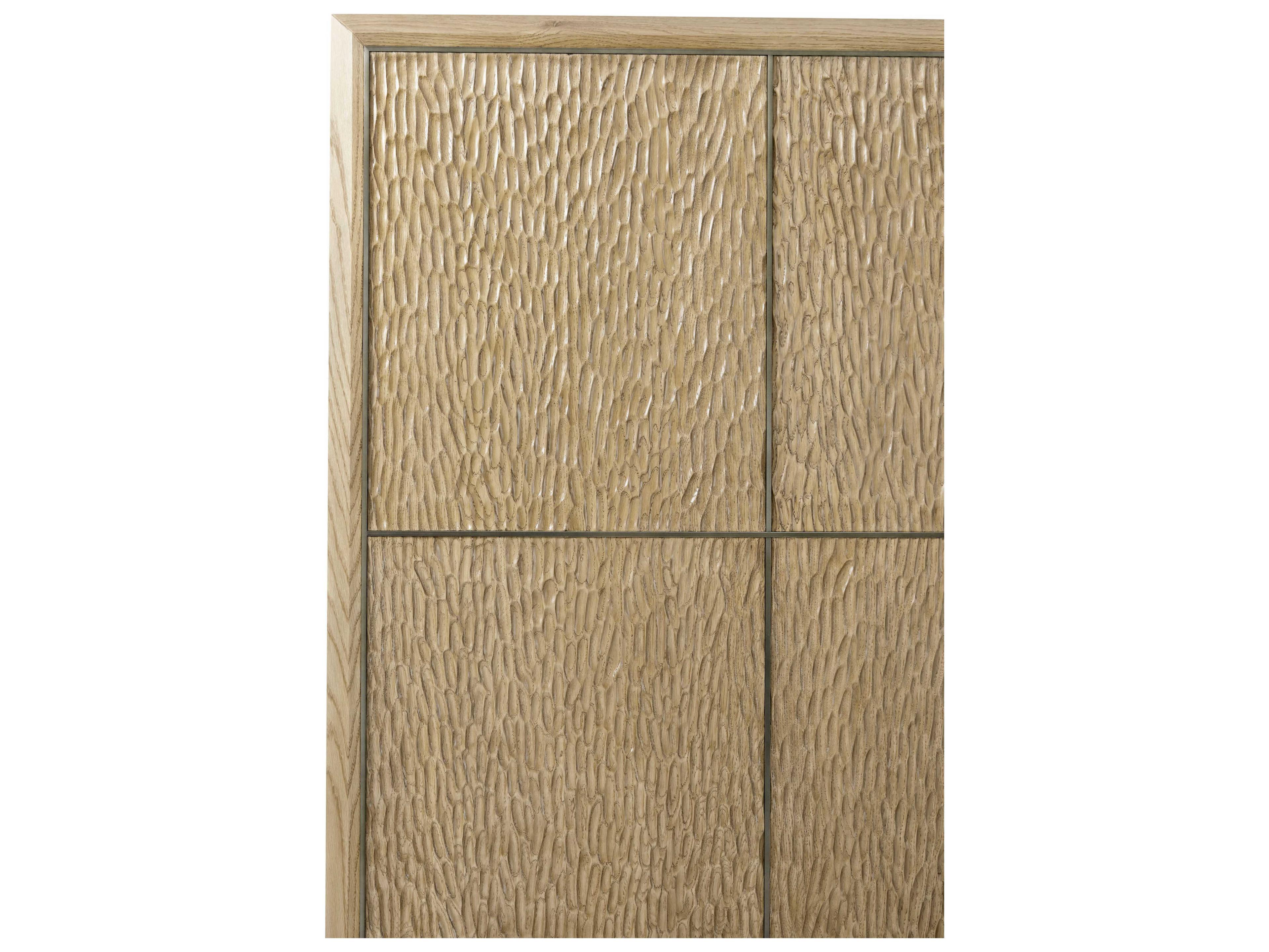 Theodore Alexander Essence Blonde Beige Solid Wood California King Platform Bed