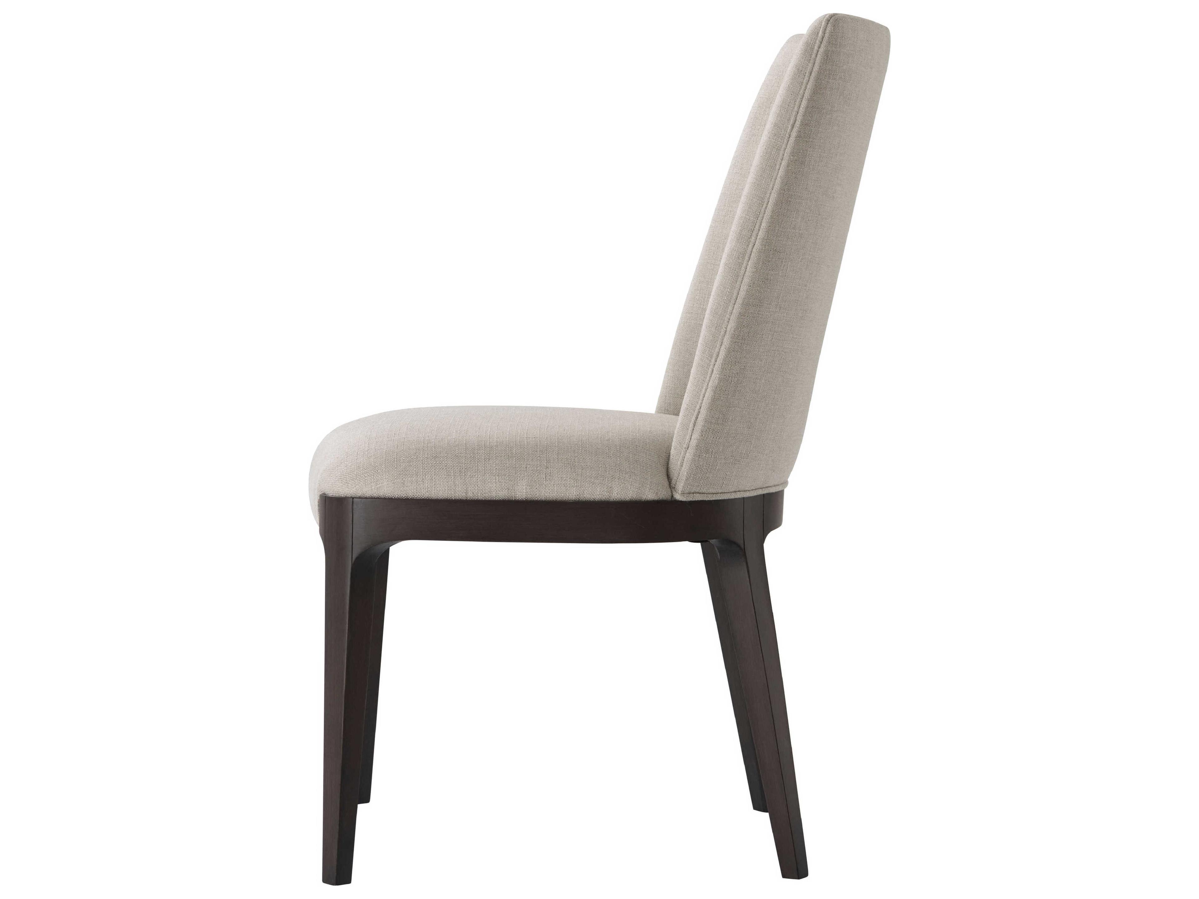 Theodore Alexander Ta Studio Beech Wood Brown Upholstered Dayton Side Dining Chair
