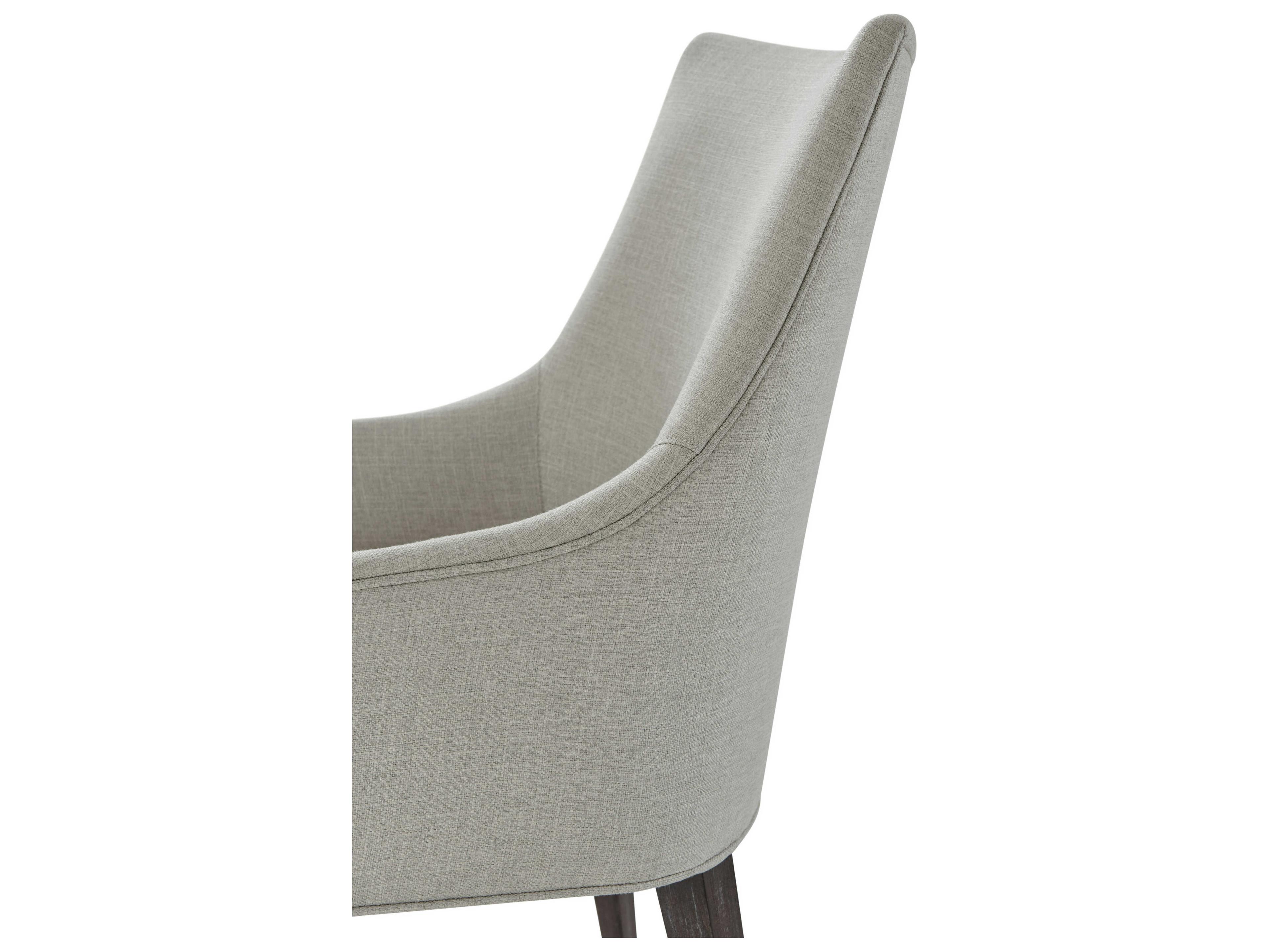 Theodore Alexander Ta Studio Beech Wood Black Upholstered Adele Arm Dining Chair