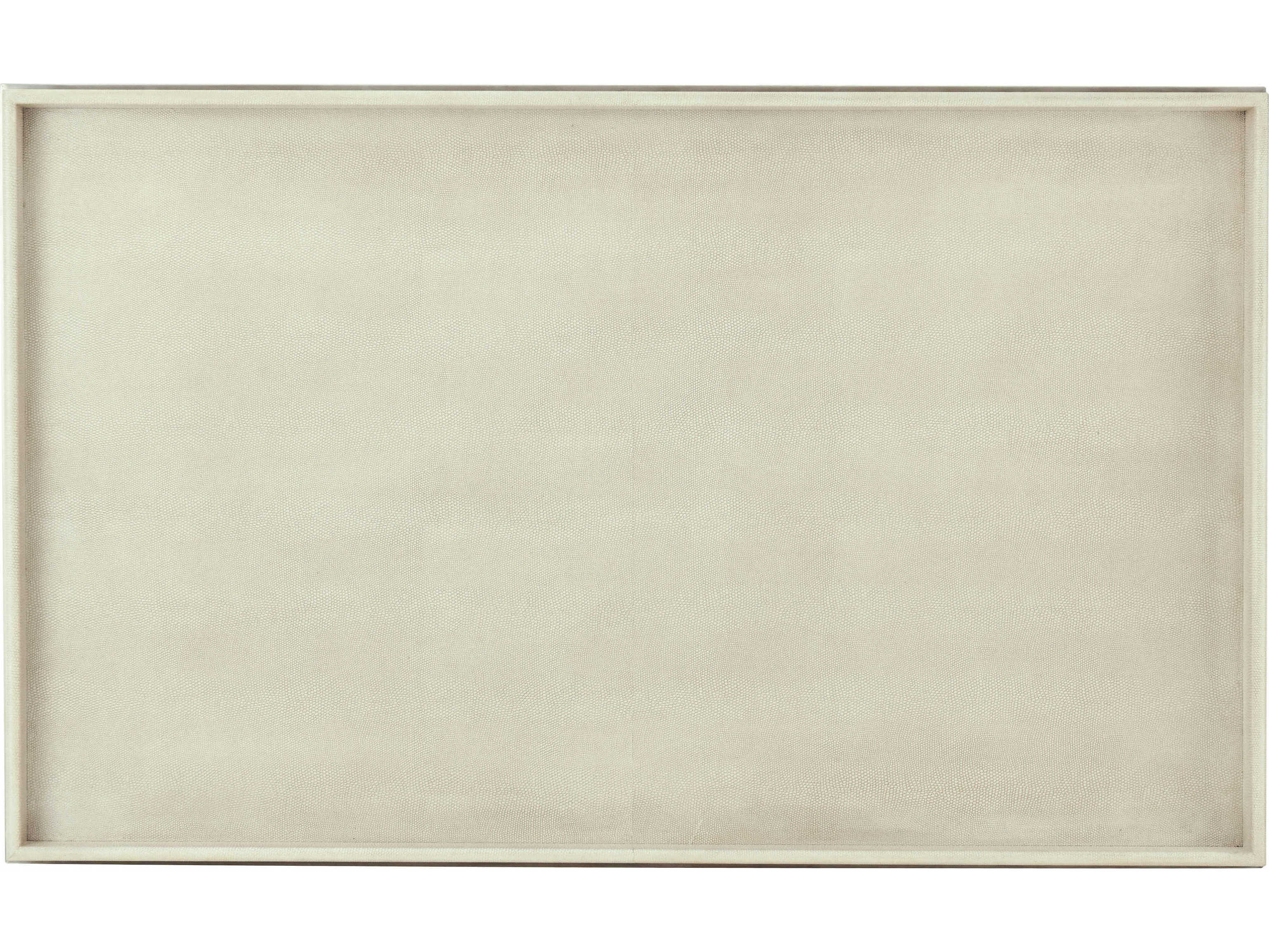 Theodore Alexander Ta Studio Rectangular Leather Crazy X Tray Cocktail Table