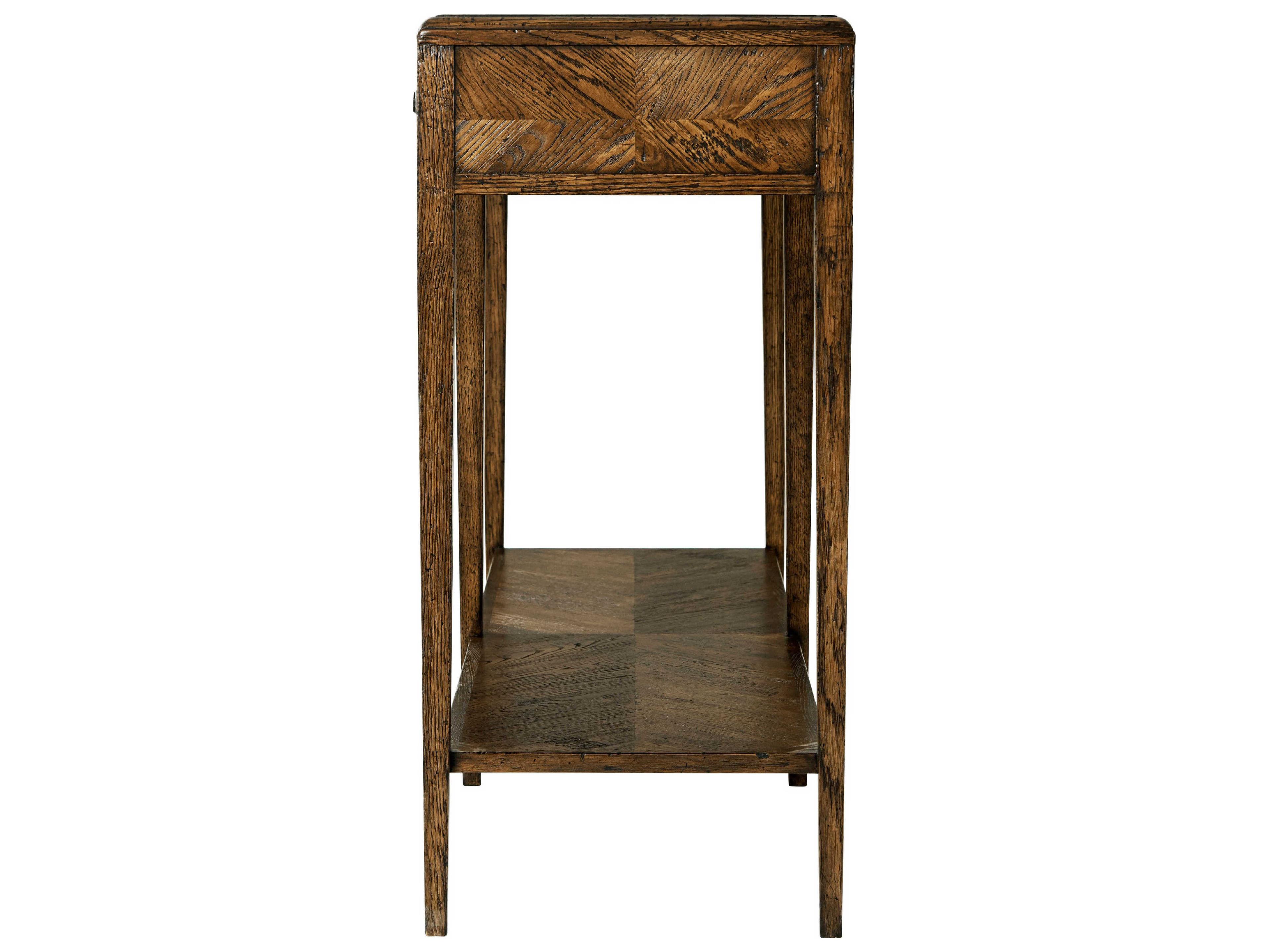 Theodore Alexander Nova Rectangular Wood Two Frieze Drawers Console Table