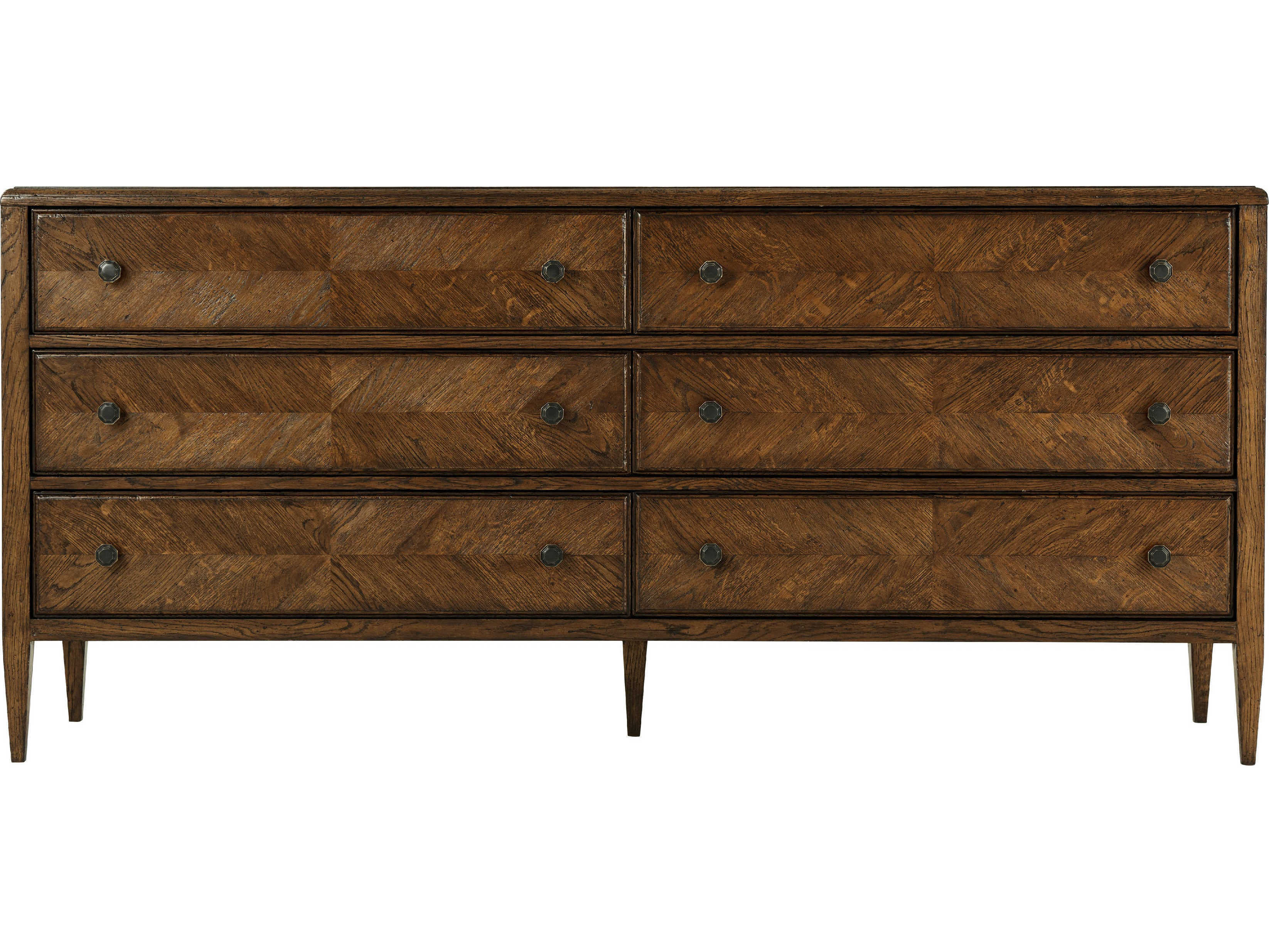 Theodore Alexander Nova 6-Drawers Dusk Double Dresser