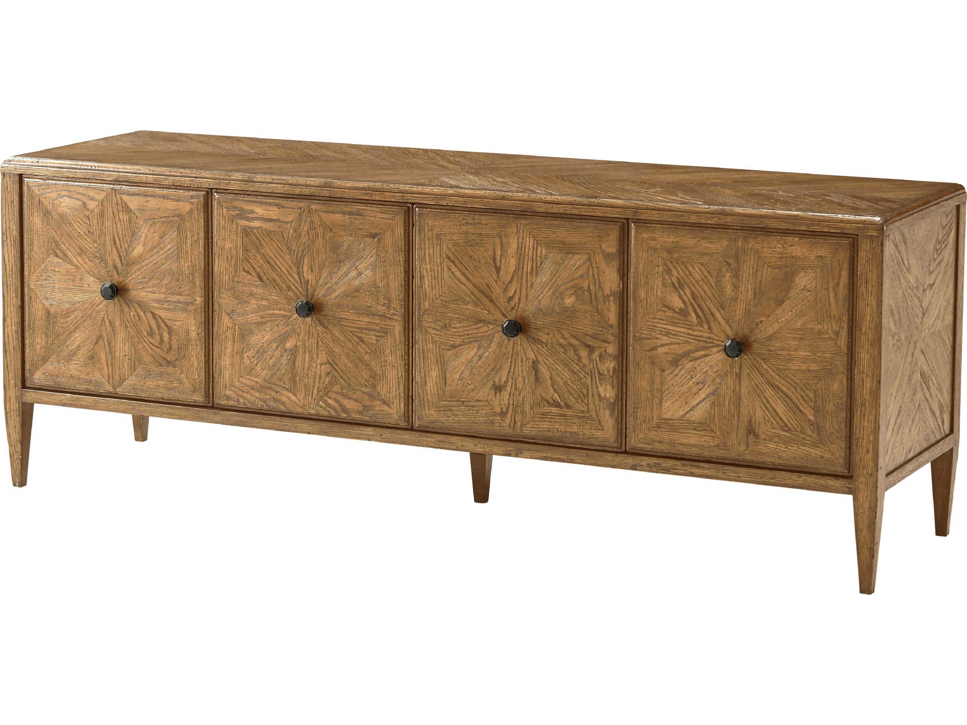 Theodore Alexander Nova 65" Oak Wood Media Console