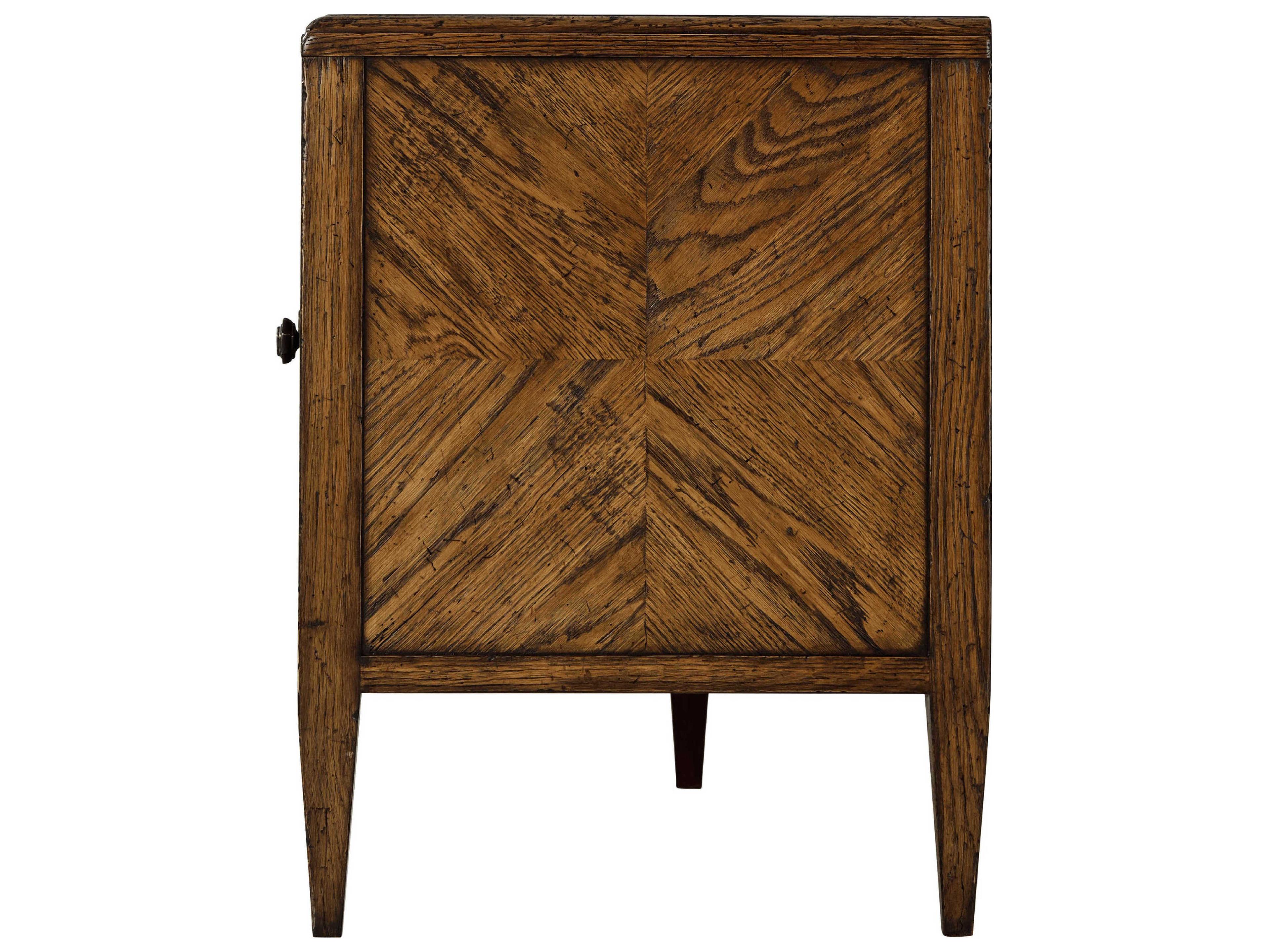 Theodore Alexander Nova 65" Oak Wood Media Console