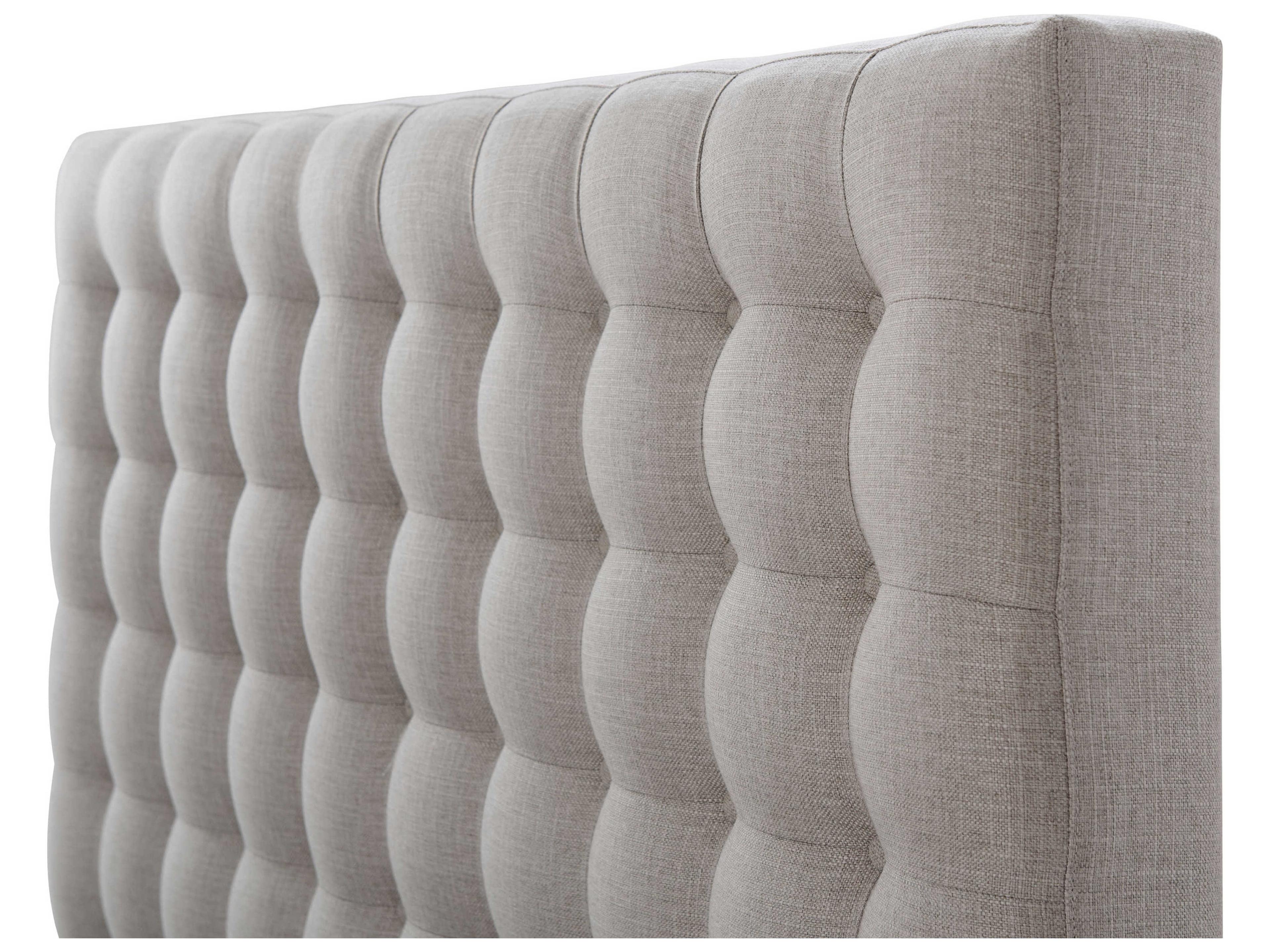 Theodore Alexander Ta Studio Hampton Gray Beech Wood Upholstered Queen Platform Bed