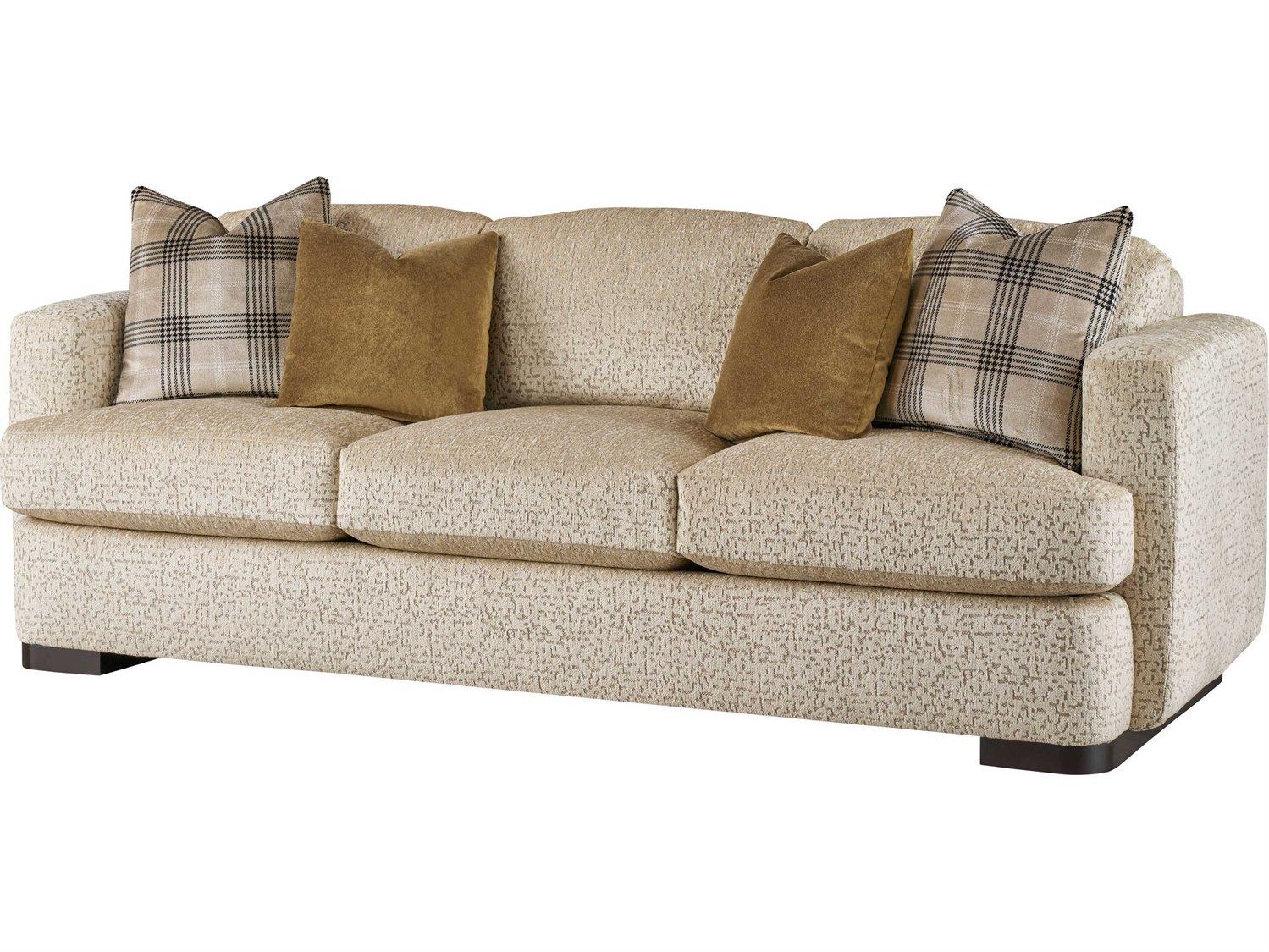Theodore Alexander Dapper Expresso Upholstered Sofa