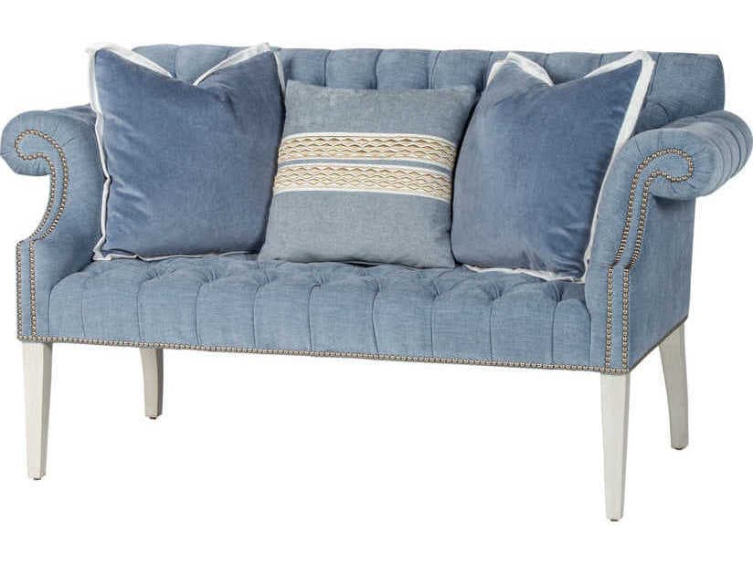 Theodore Alexander Catalina Expresso Upholstered Accent Bench