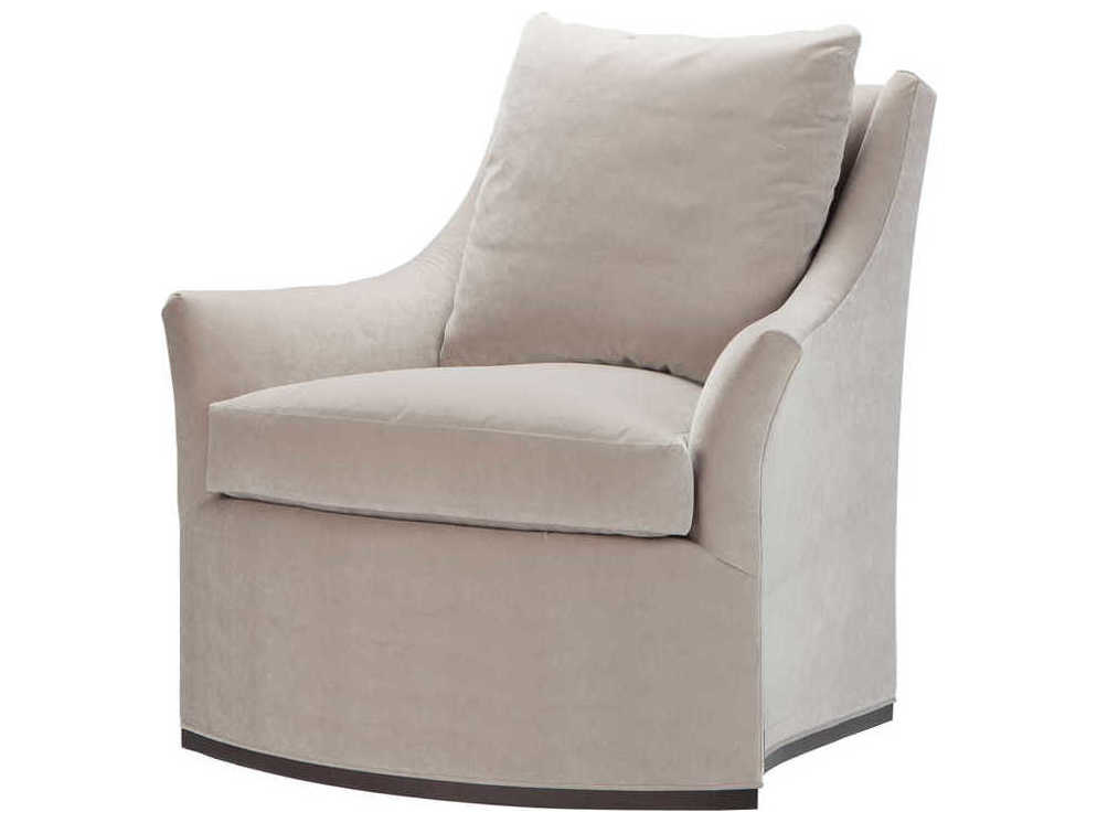 Theodore Alexander Riley Swivel Fabric Accent Chair