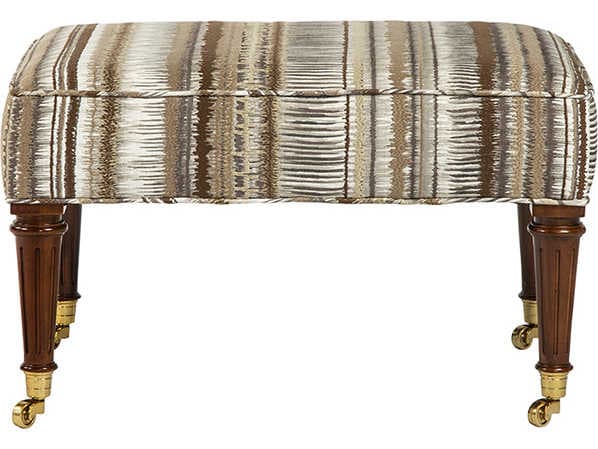 Theodore Alexander Alexa Hamption Upholstered Ottoman