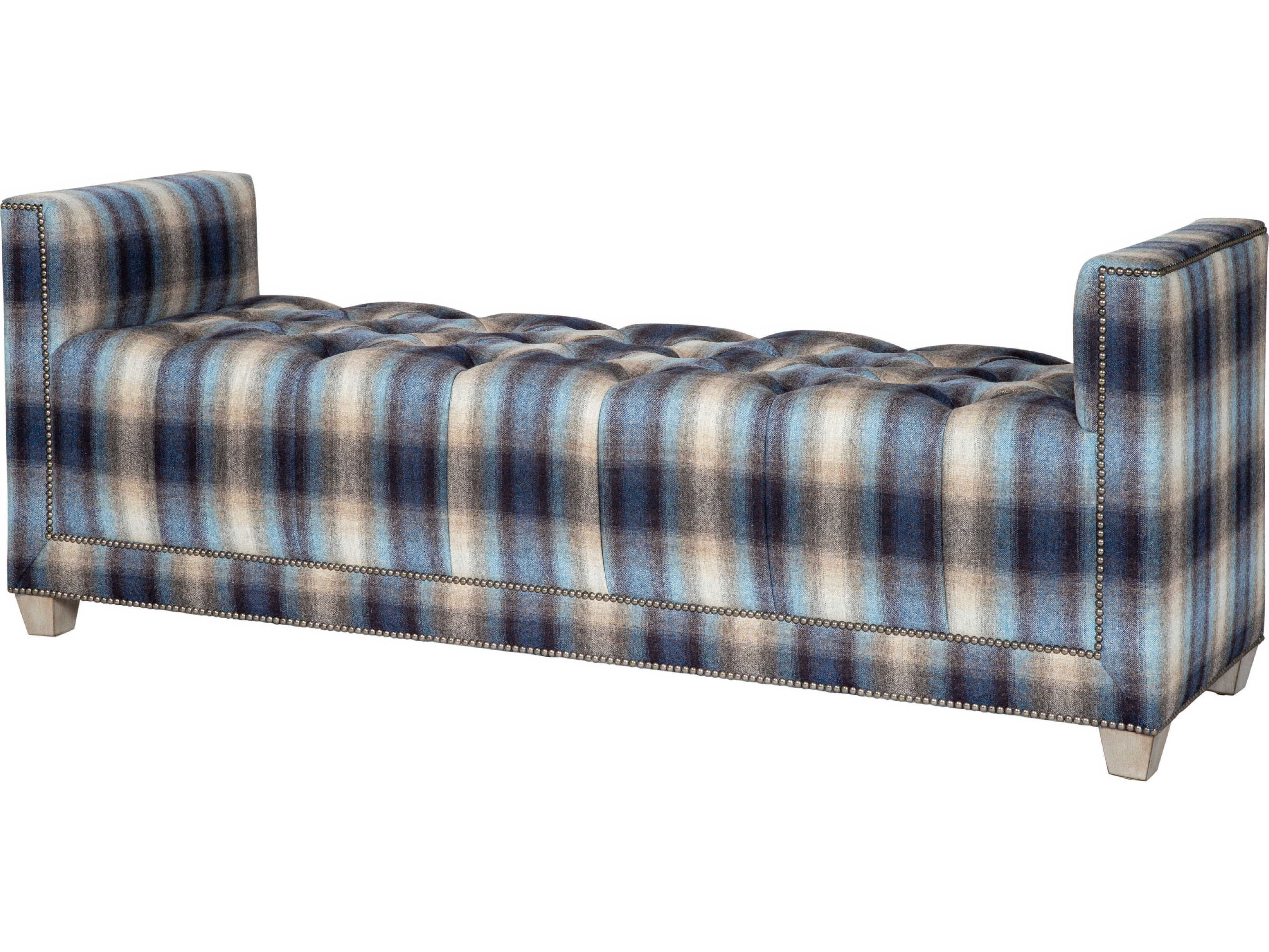 Theodore Alexander Natalia Expresso Upholstered Accent Bench